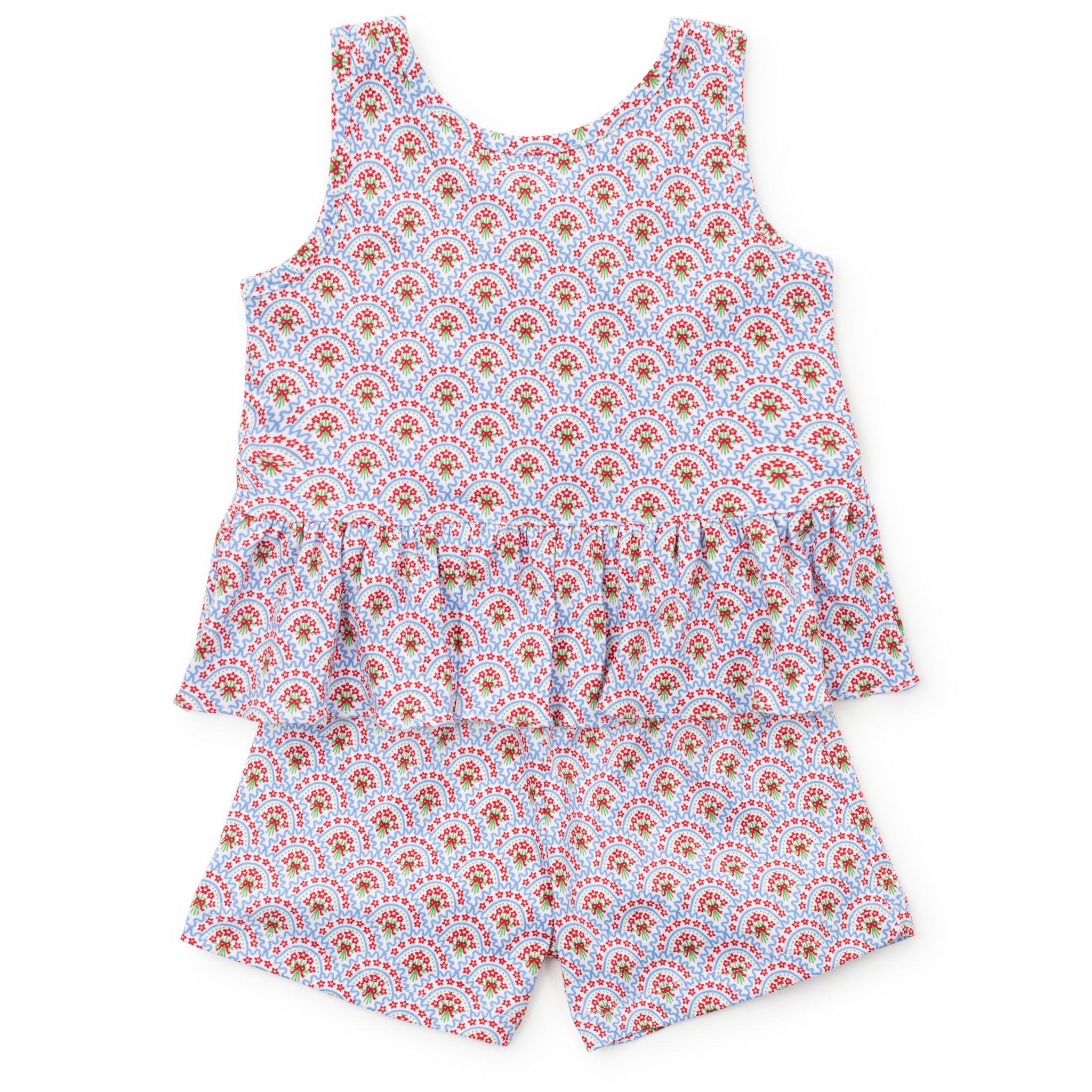 Poppy Girls' Short Set - Bunting Floral