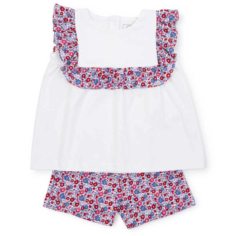 SALE Penelope Girls' Pima Cotton Short Set - Freedom Floral