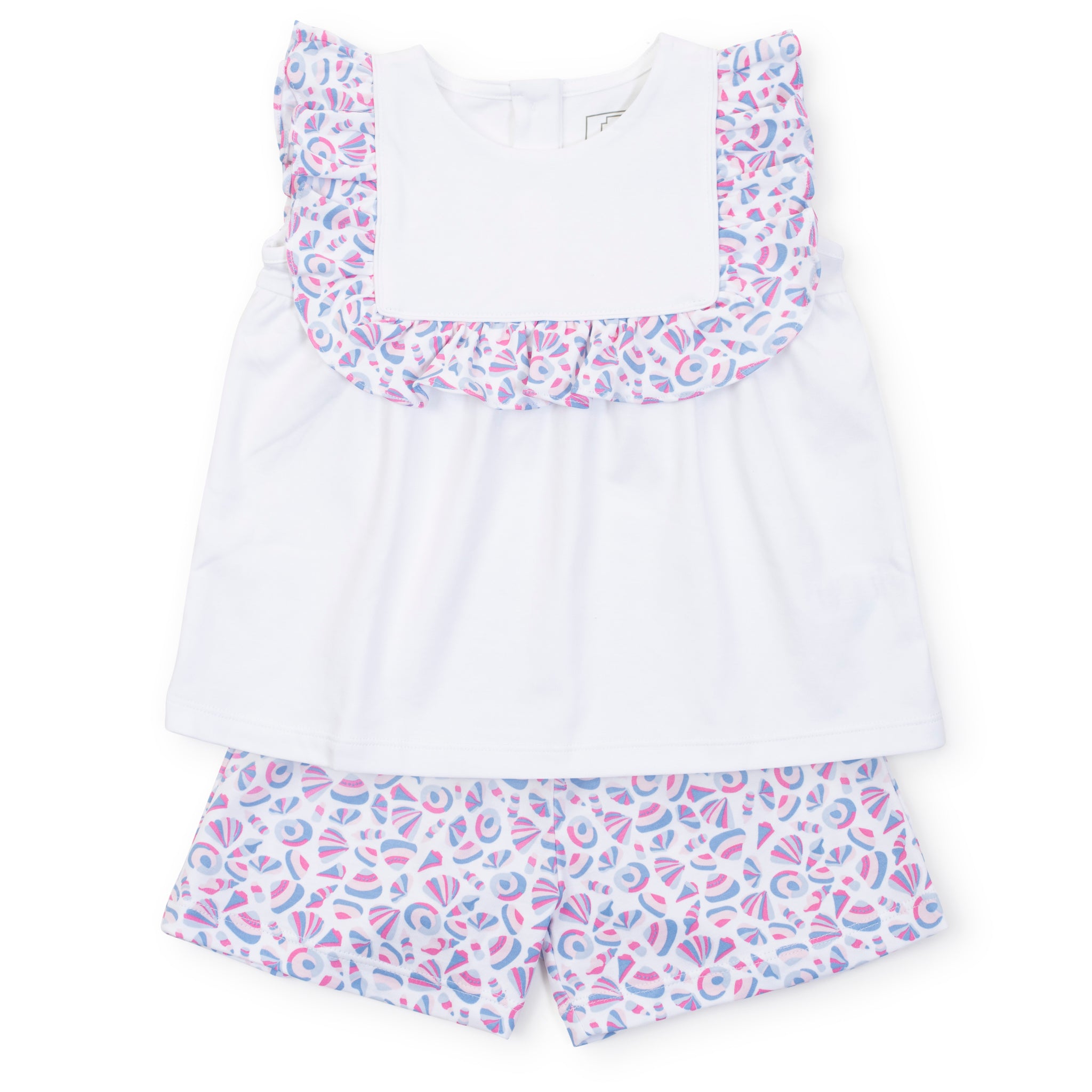 Penelope Girls' Short Set - Seashells on the Seashore