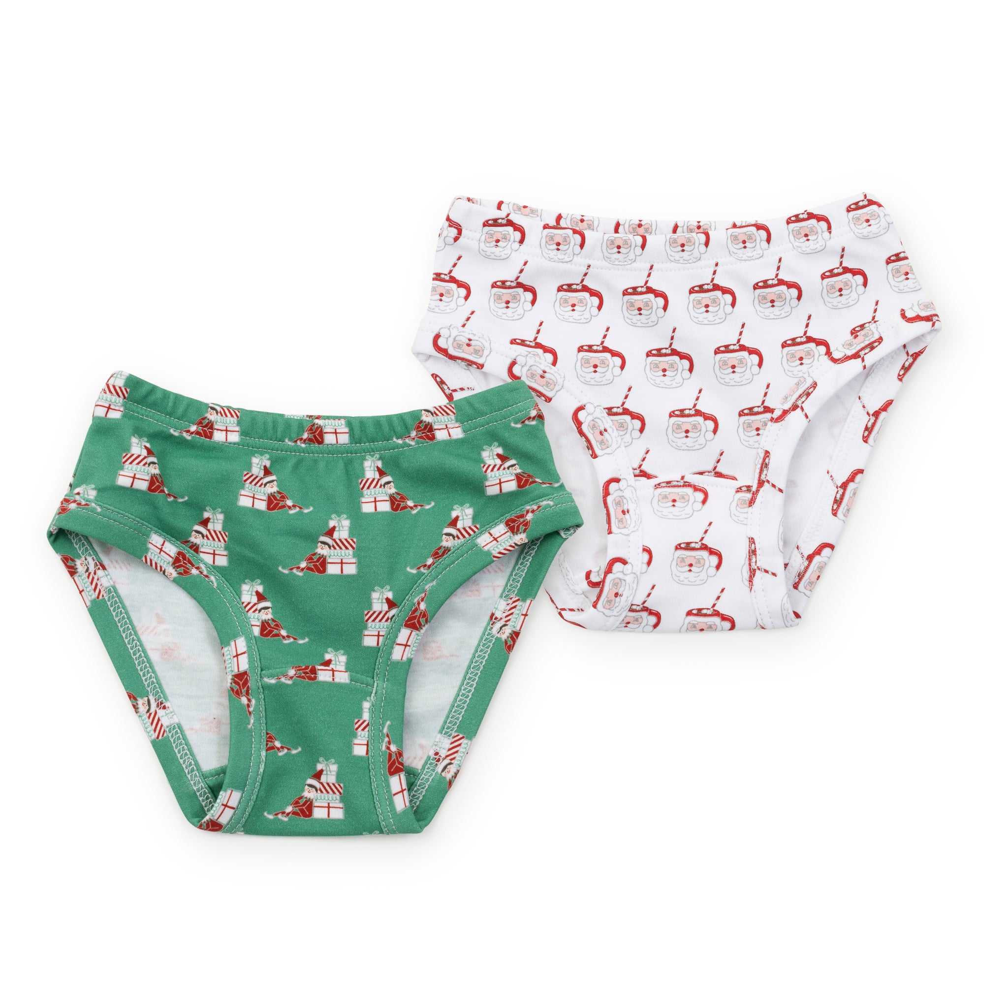 Lauren Girls' Underwear Set - Hot Cocoa Santa/Santa's Helper