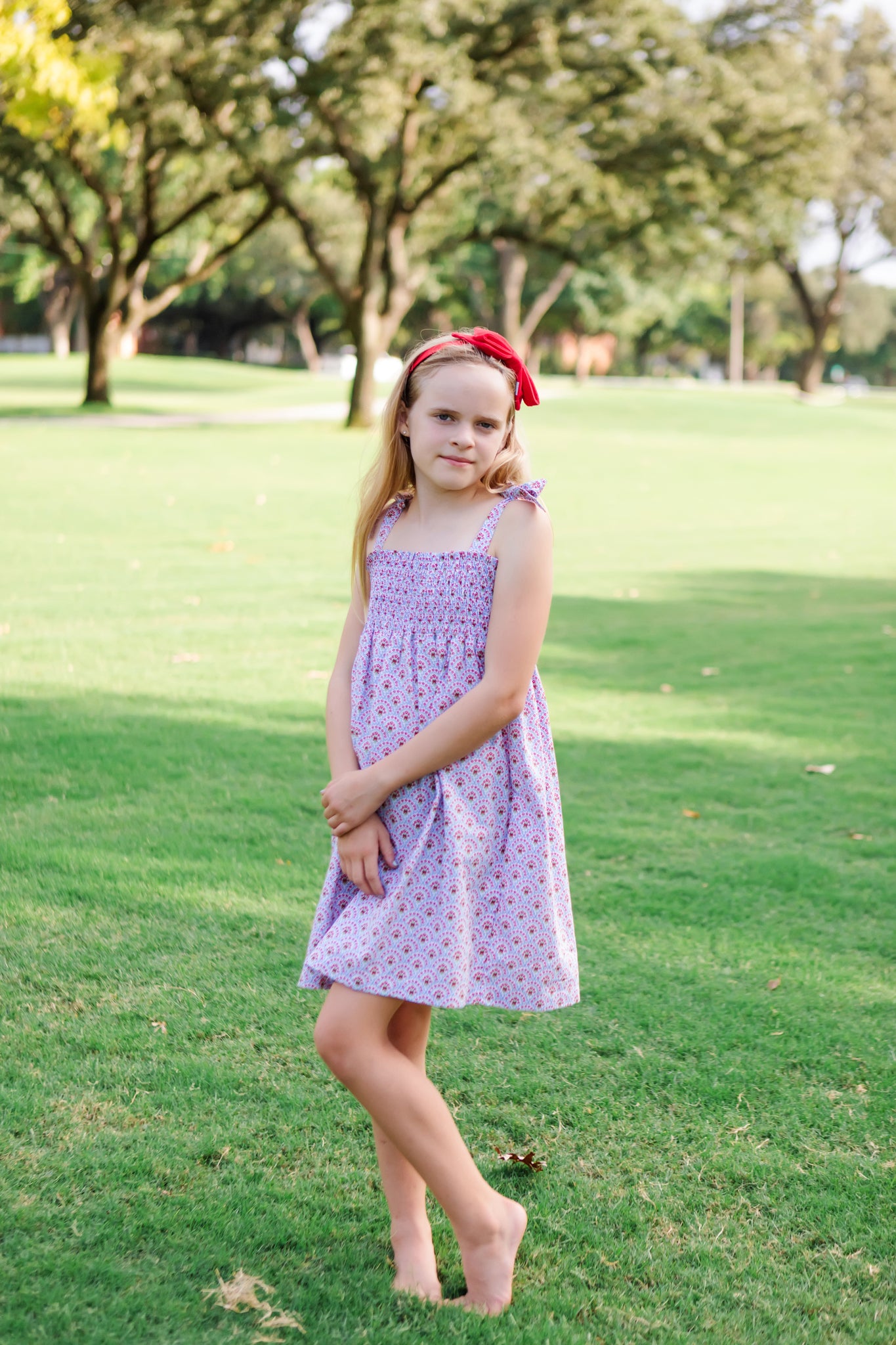 Betsy Girls' Woven Dress - Bunting Floral