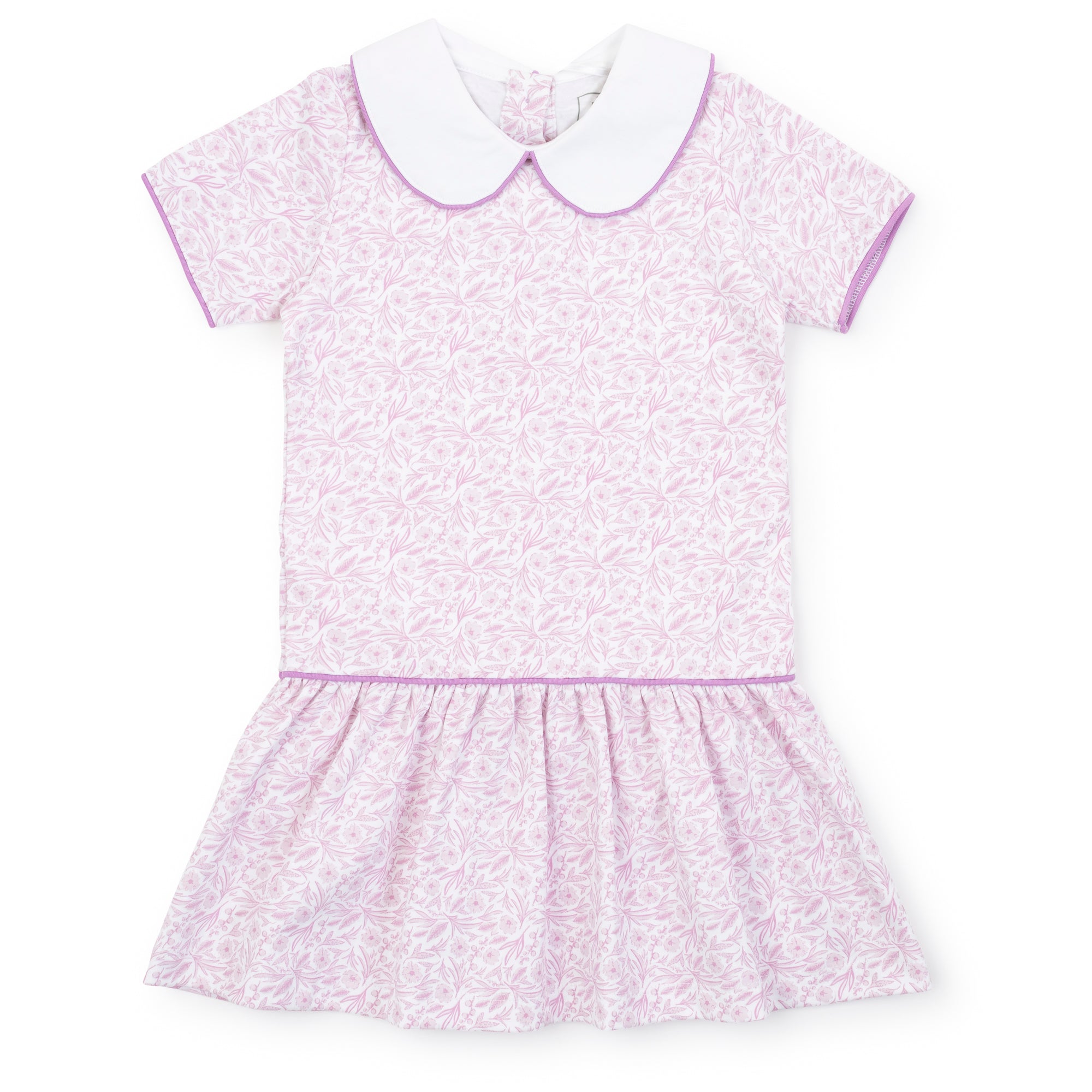 SALE Libby Girls' Pima Cotton Dress - Pretty Pink Blooms