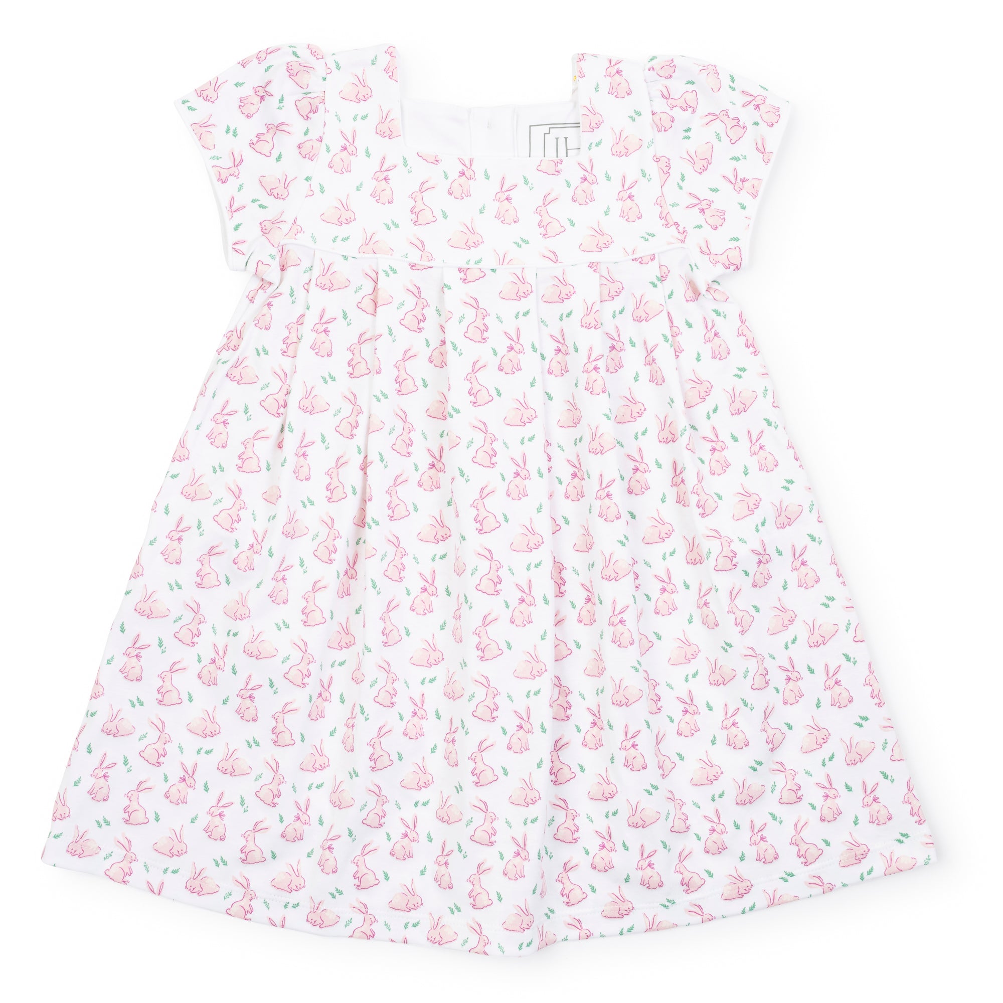 SALE Lizzy Girls' Pima Cotton Dress - Bunny Hop Pink