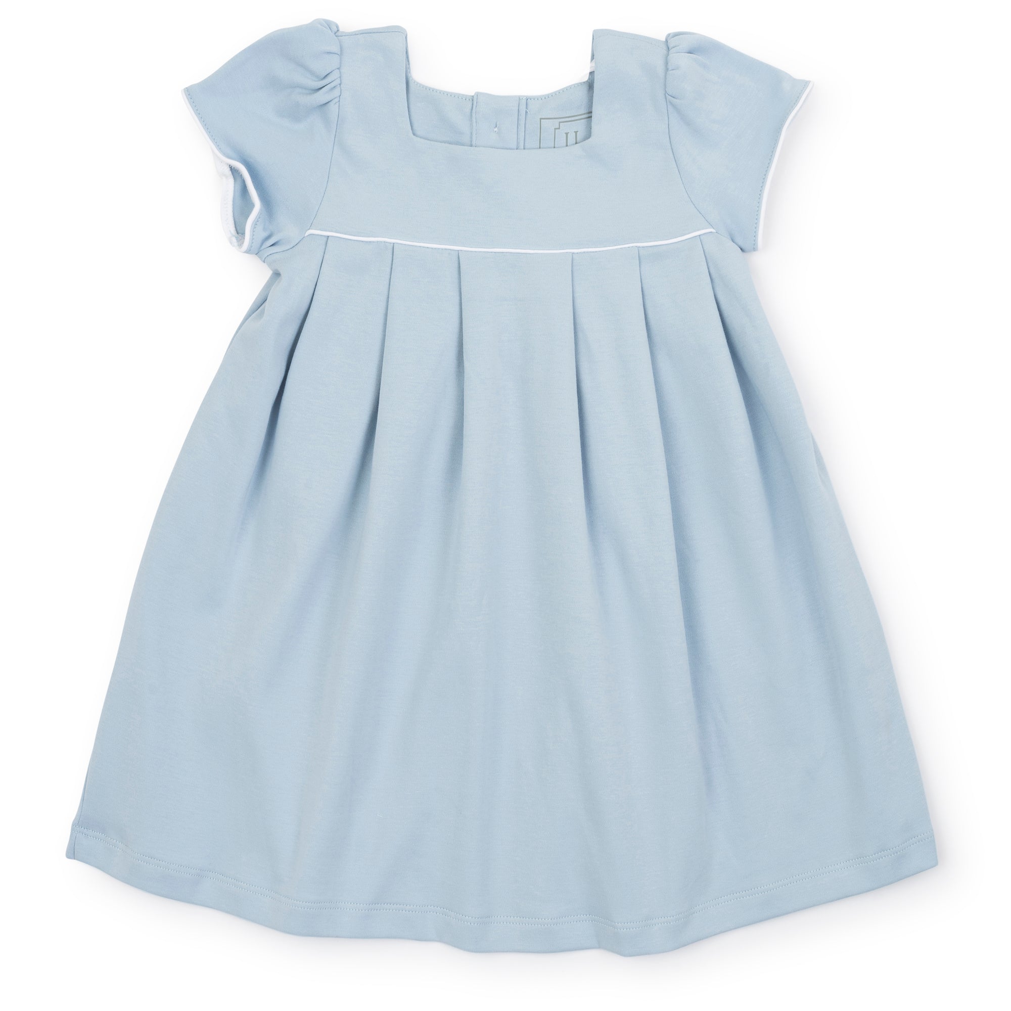 Lizzy Girls' Pima Cotton Dress - Light Blue