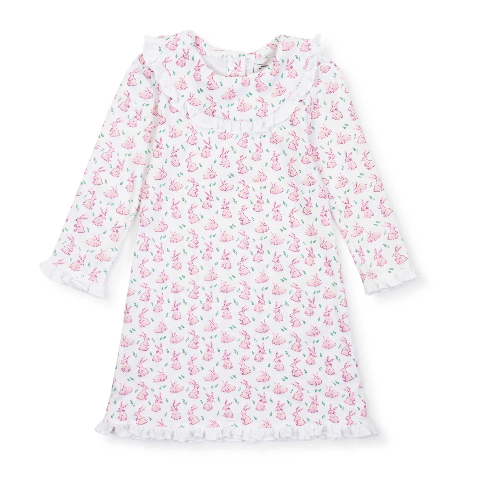 SALE Madeline Girls' Pima Cotton Dress - Bunny Hop Pink