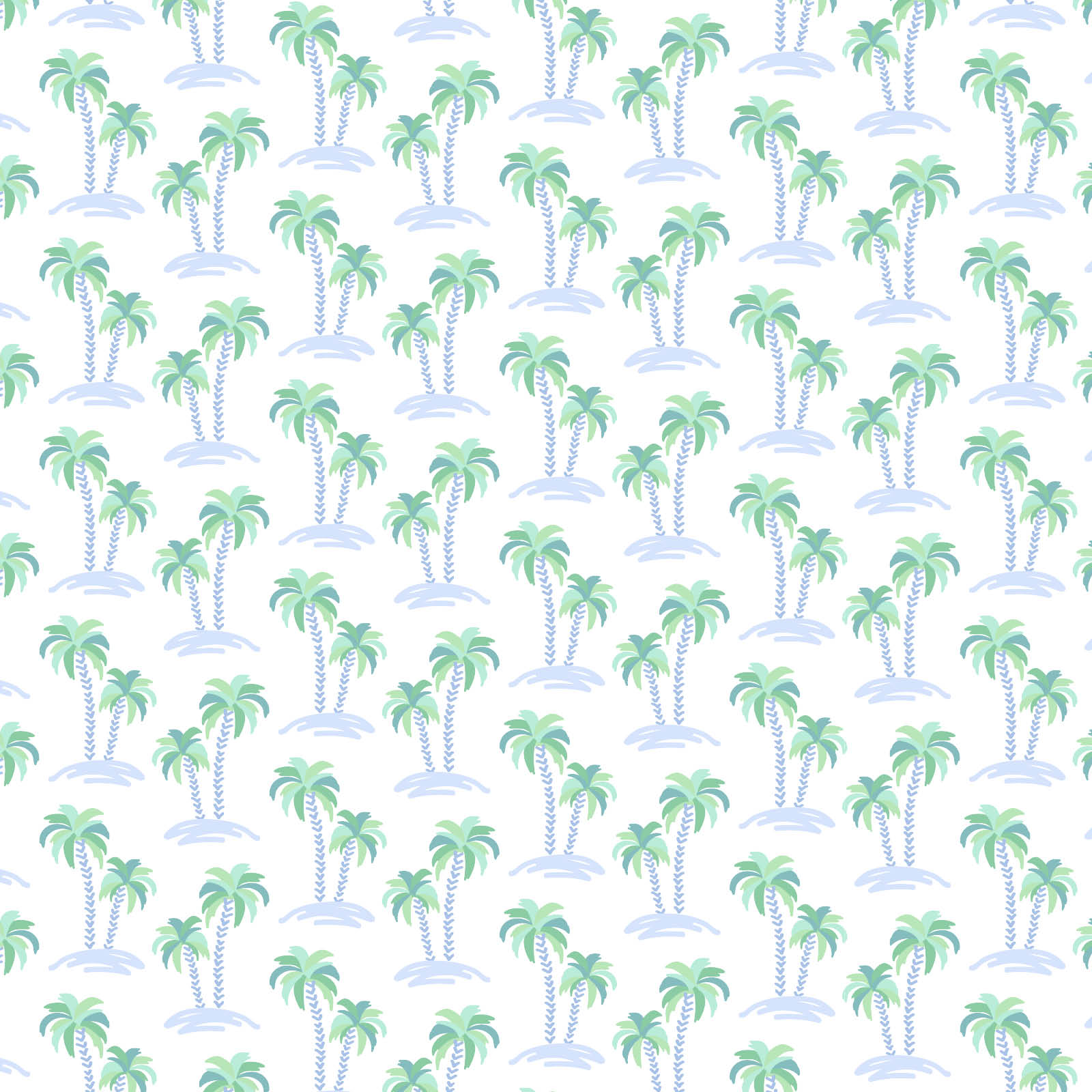 Charles Boys' Short Set - Palm Tree Isle Blue