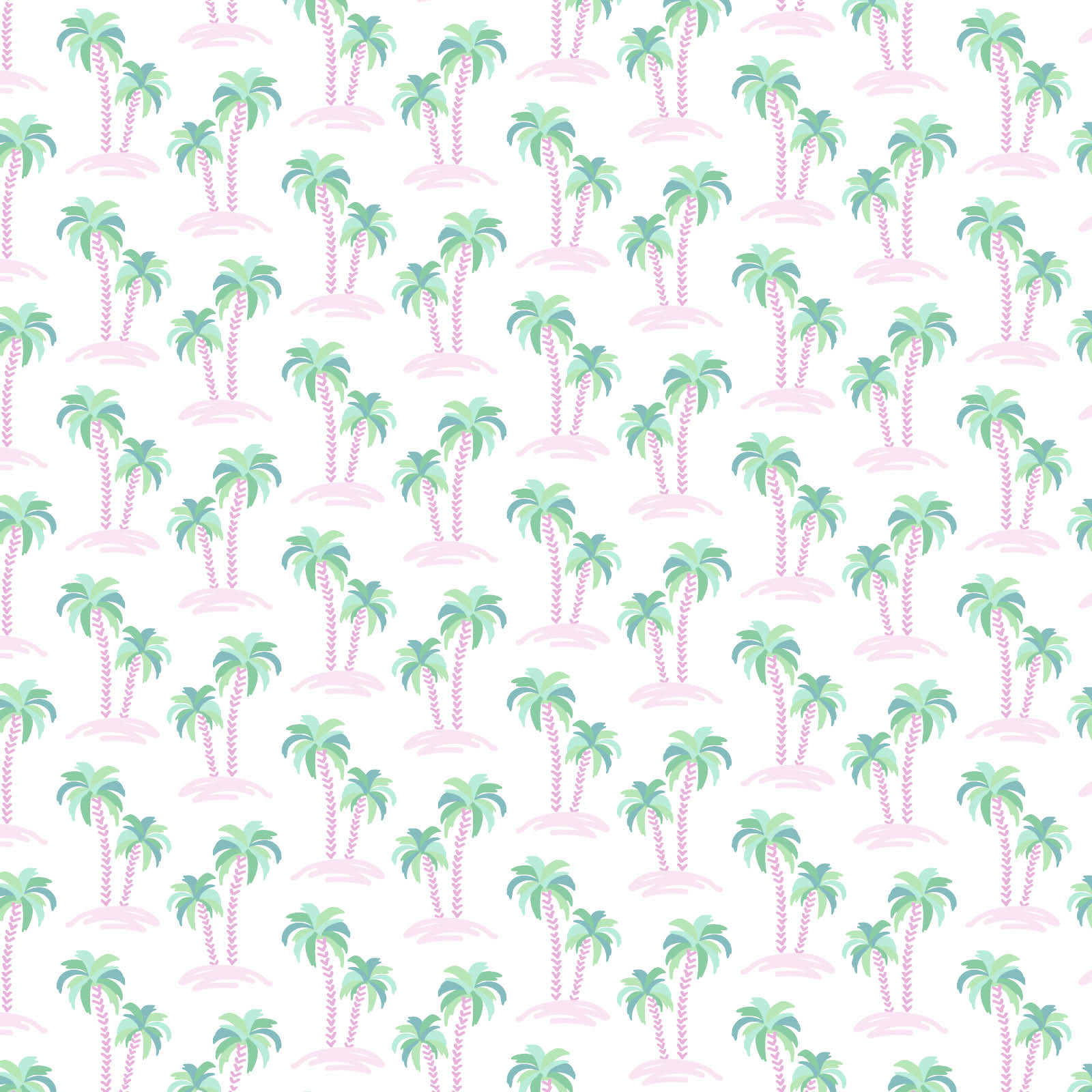 Emery Girls' Short Set - Palm Tree Isle Pink