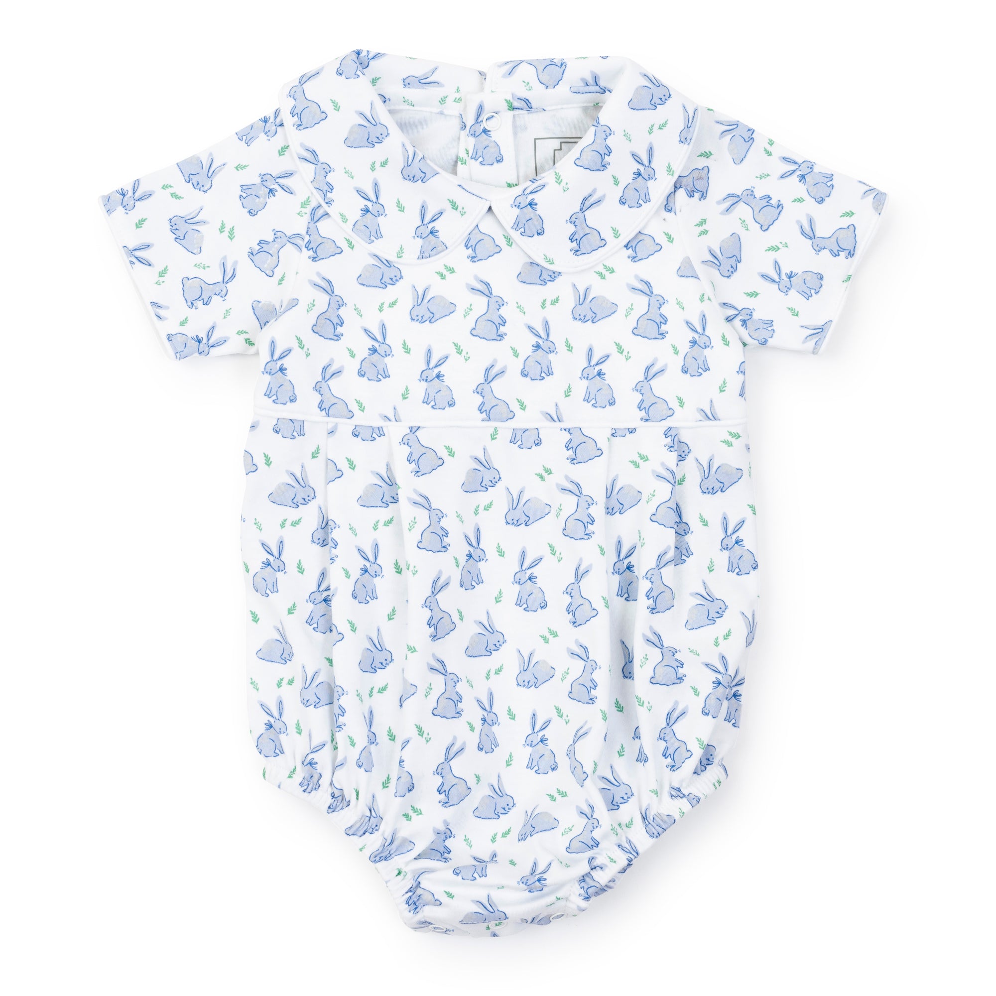 SALE Palmer Boys' Pima Cotton Bubble - Bunny Hop Blue