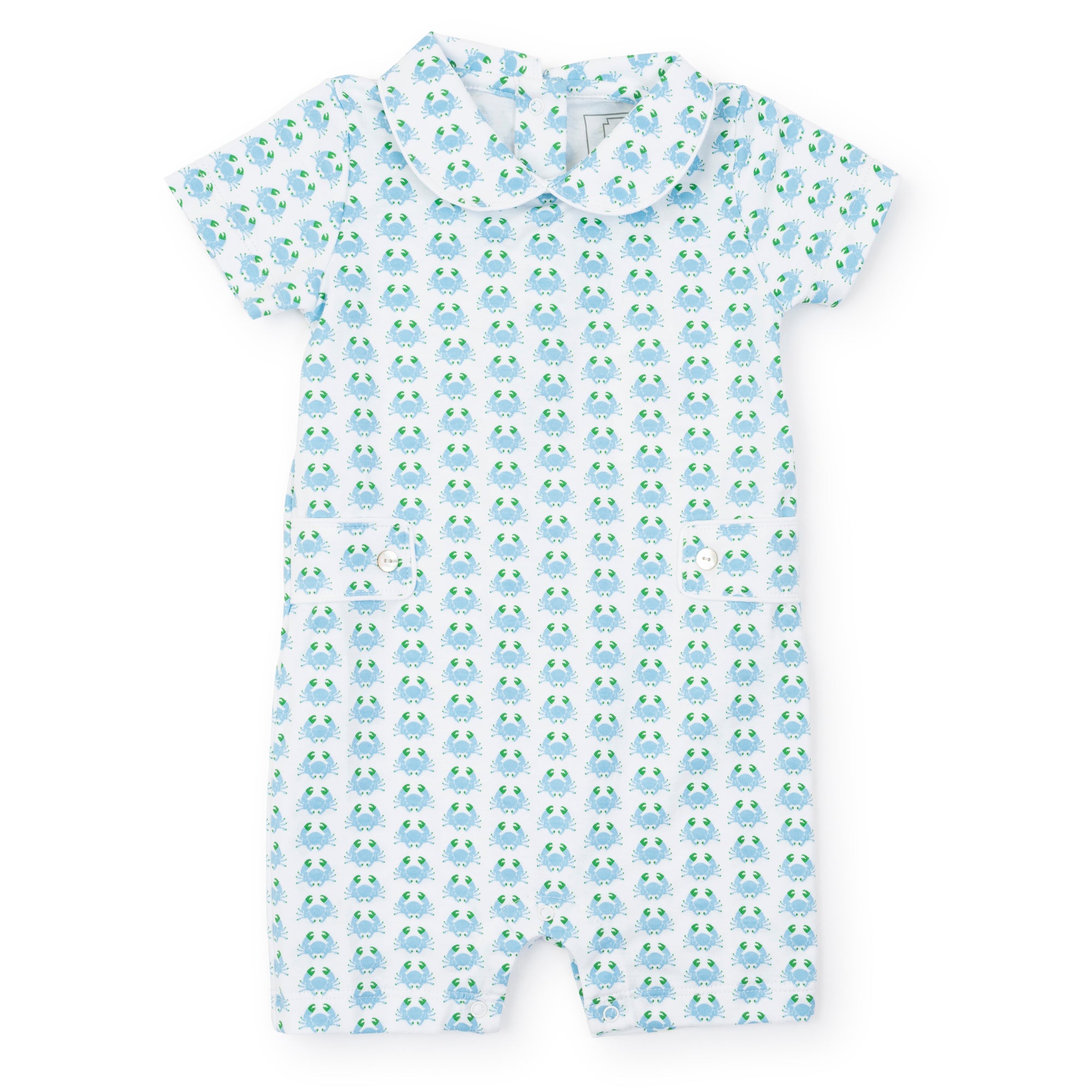 SALE Henry Boys' Pima Cotton Shortall - Cool Crabs