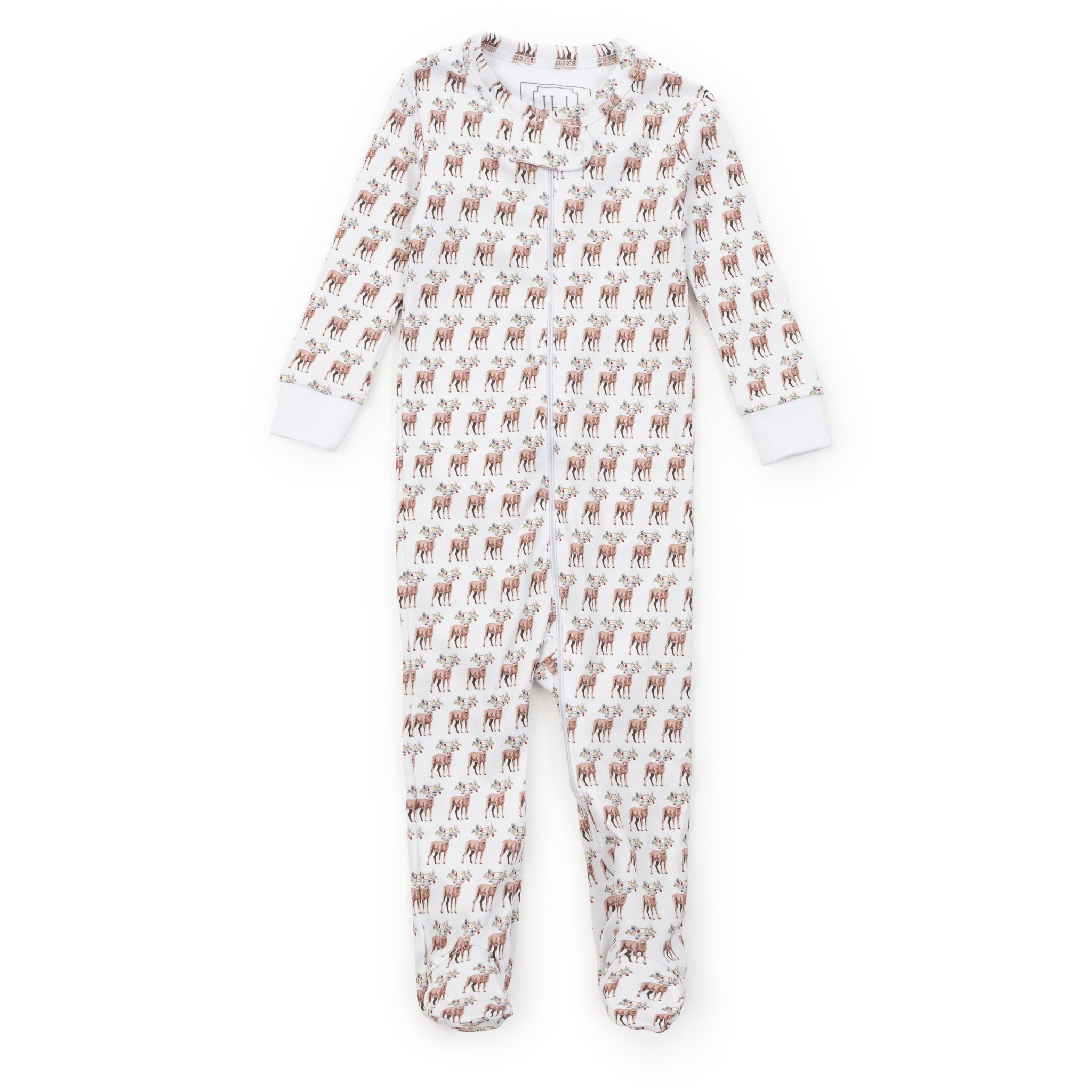 Parker Zipper Pajama - Festive Deer