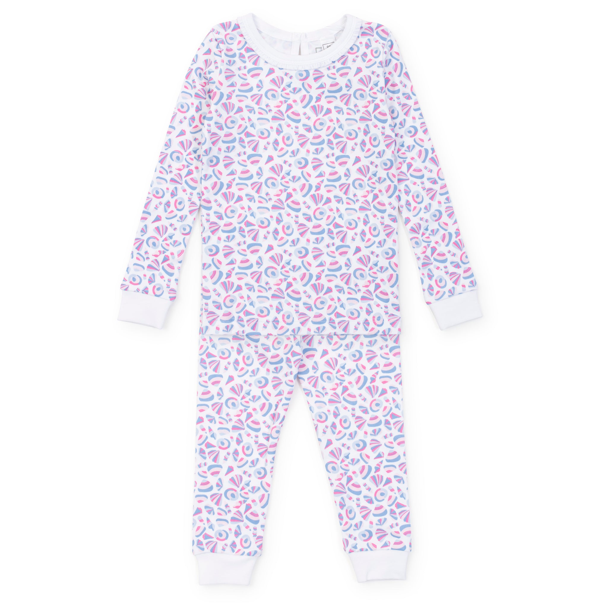 Ava Girls' Pajama Pant Set - Seashells on the Seashore