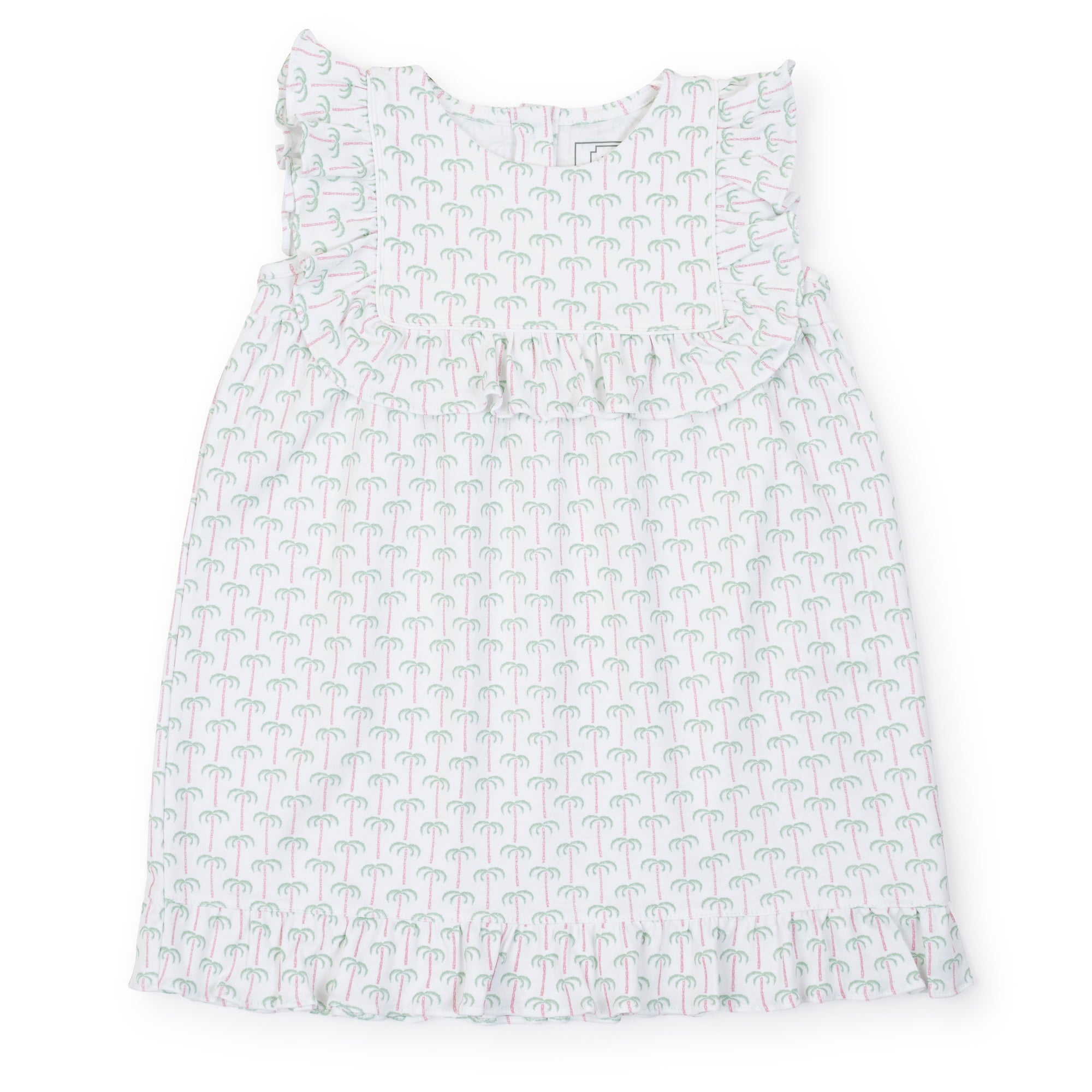 SALE Piper Girls' Pima Cotton Dress - Pacific Palms Pink