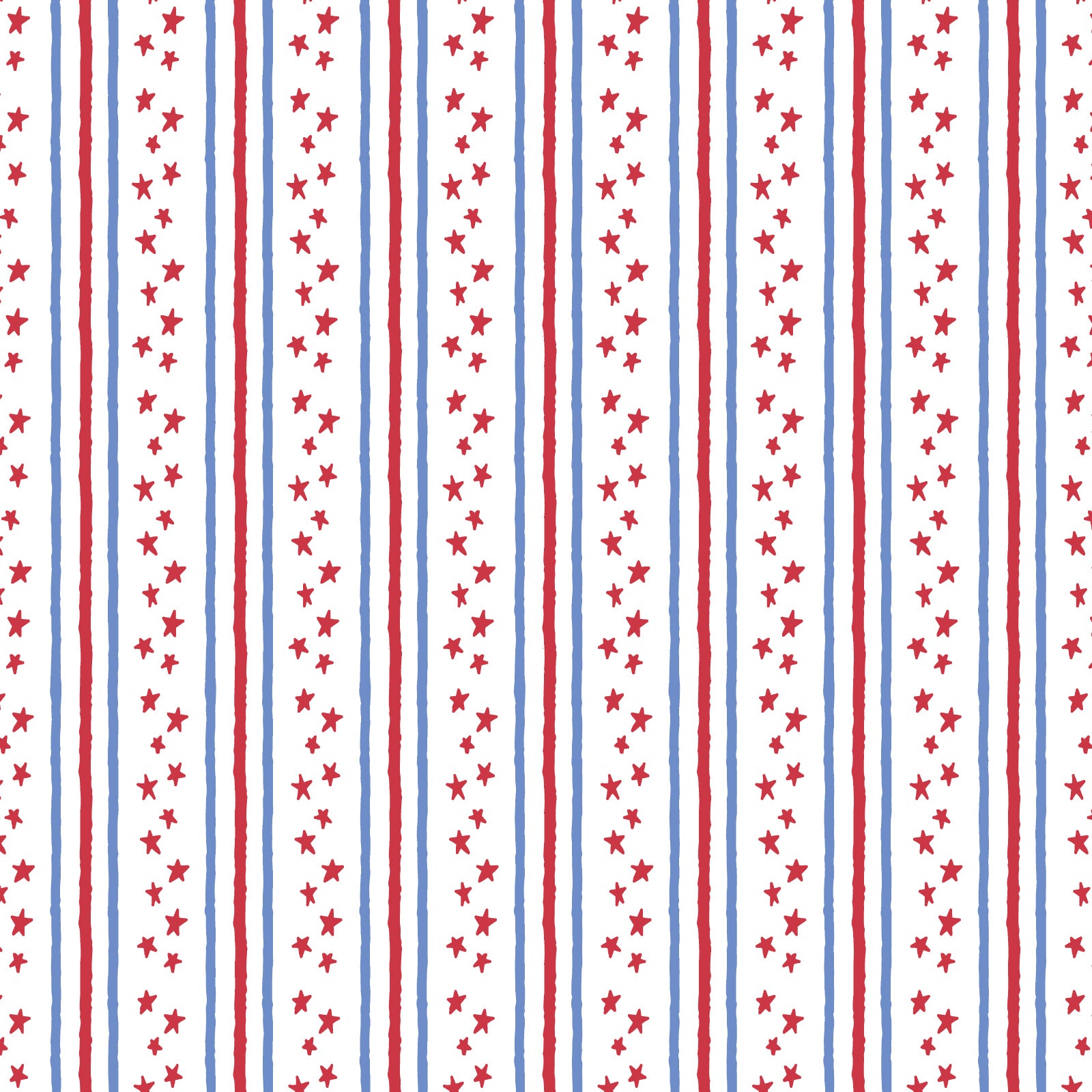 Winnie Girls' Pima Cotton Skirt Set - Stars and Stripes