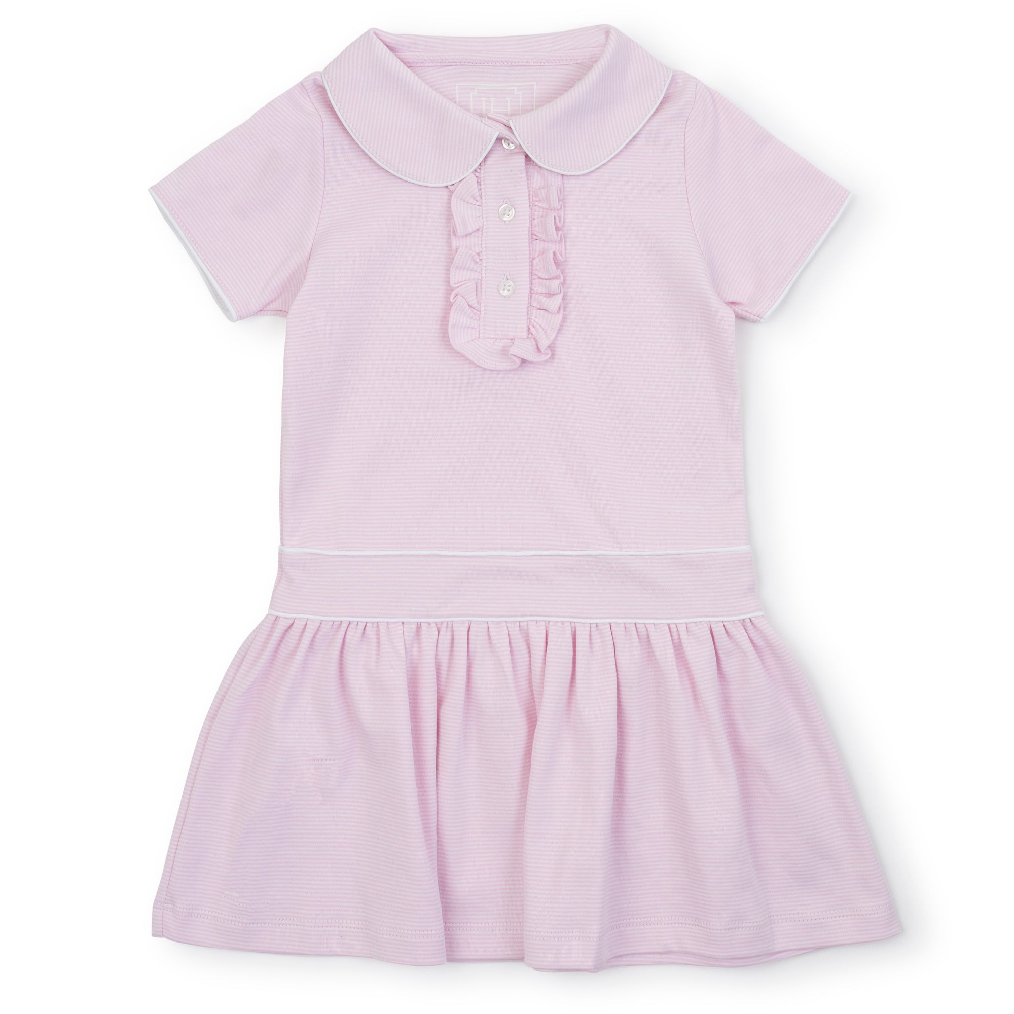 Sydney Girls' Dress - Pink Stripes