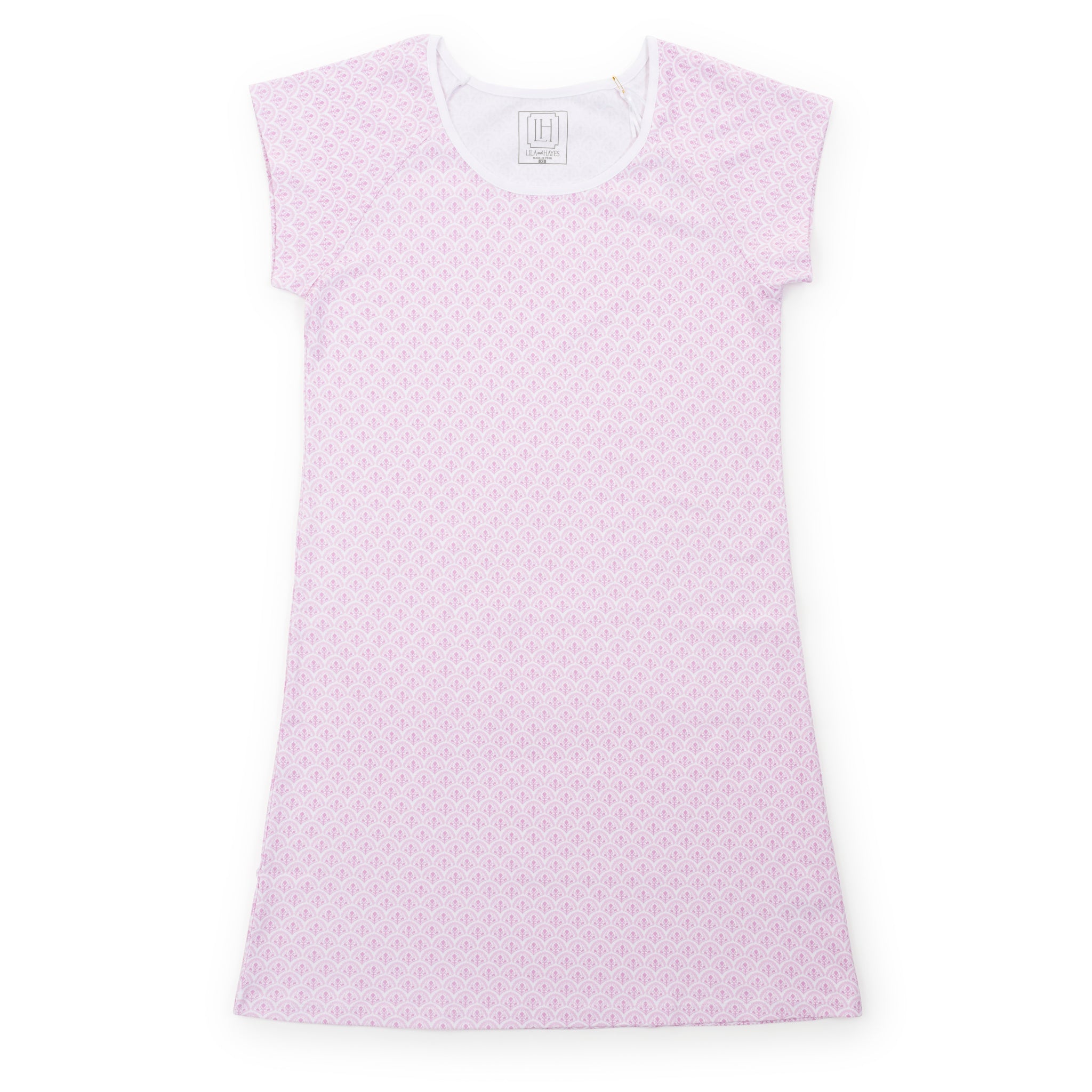 Wendy Women's Nightgown - Scalloped in Pink