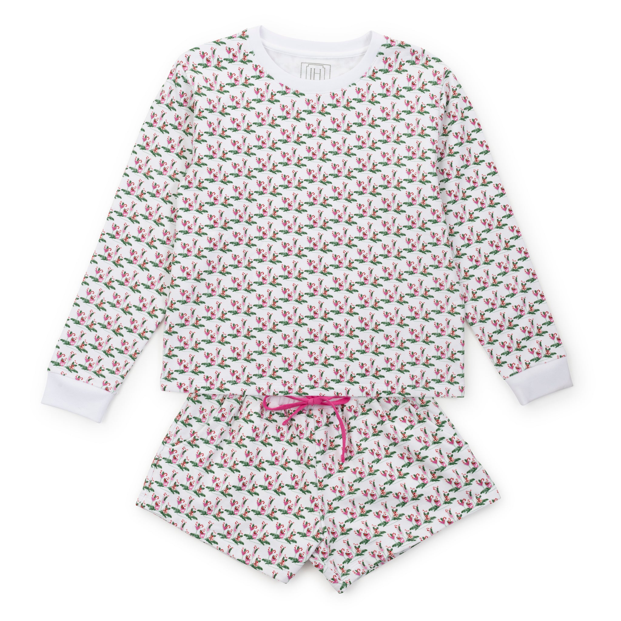 Janann Women's Sweatshirt Short Set - Merry Little Cocktails