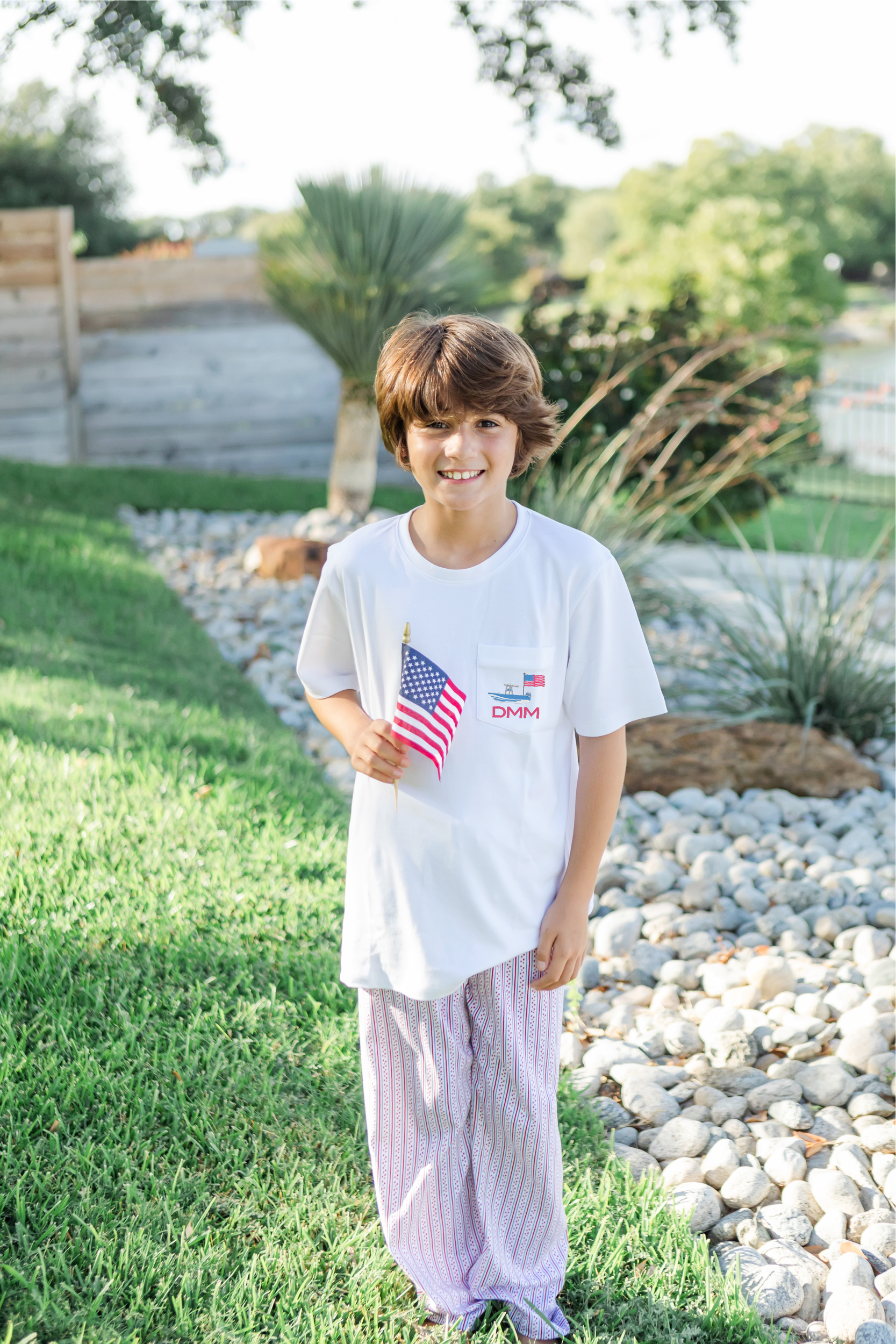 SALE Beckett Boys' Pima Cotton Hangout Pant - Stars and Stripes