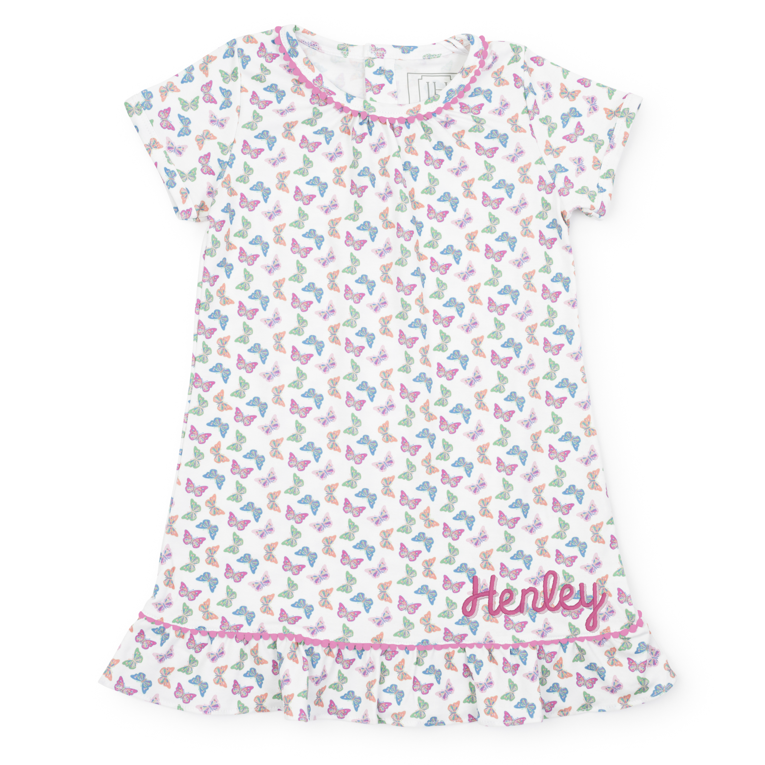 Camden Girls' Pima Cotton Dress - Bright Butterflies