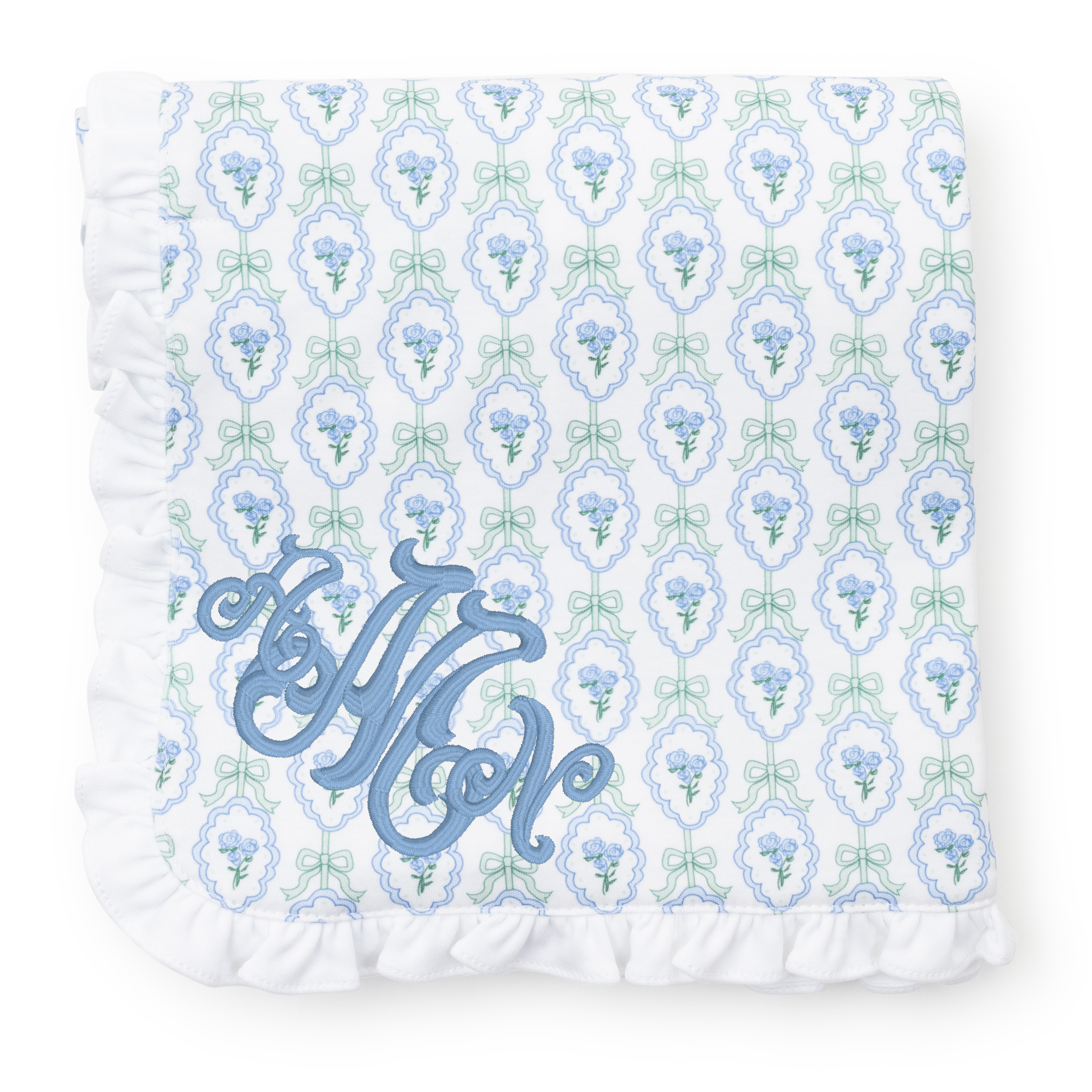 Ruffled Girls' Blanket - Hampton Blooms