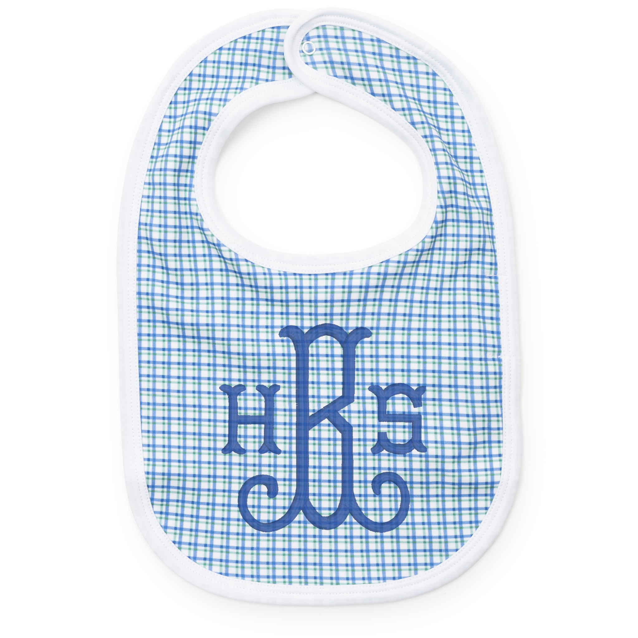 Plain Edge Bib - Hampton Plaid