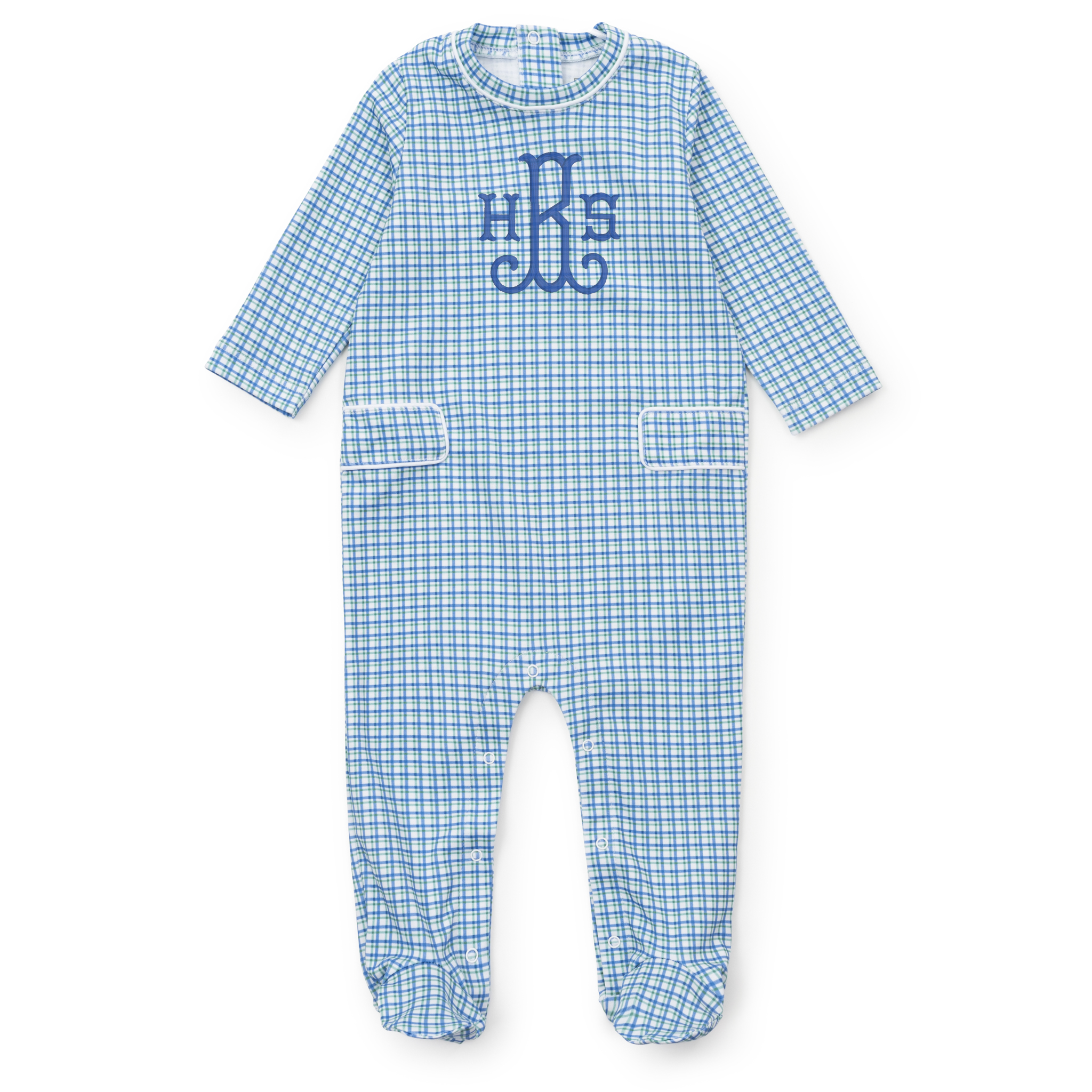 Preston Boys' Romper - Hampton Plaid