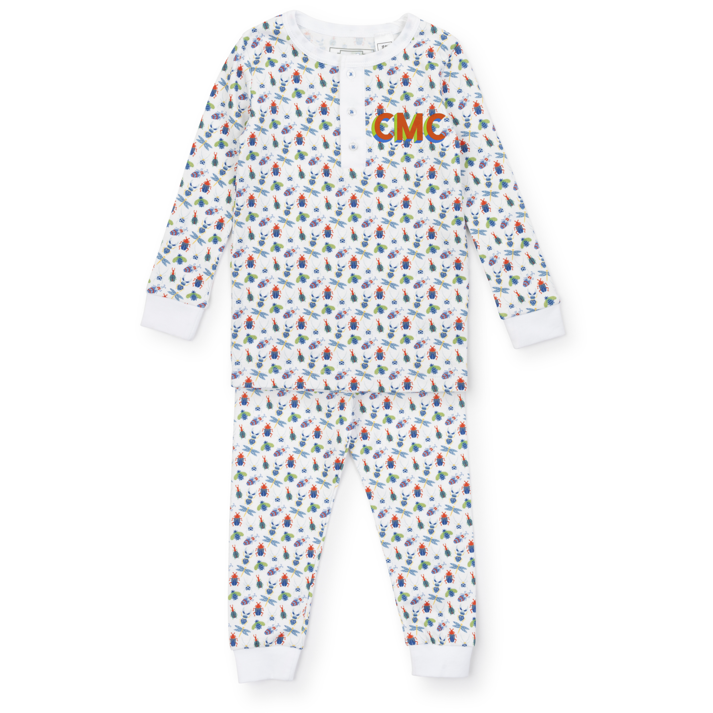 Jack Boys' Pima Cotton Pajama Pant Set - Busy Bugs