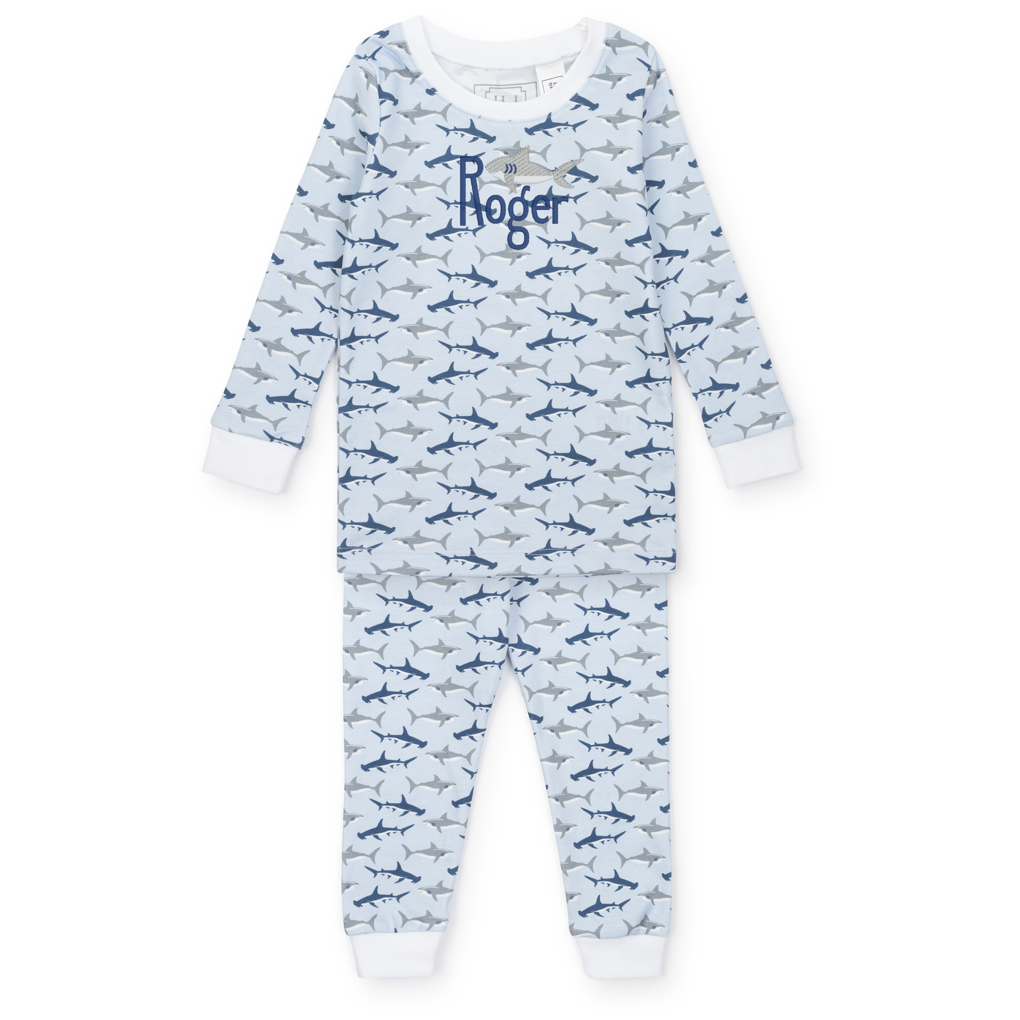 Grayson Boys' Pima Cotton Pajama Pant Set - Swimming Sharks