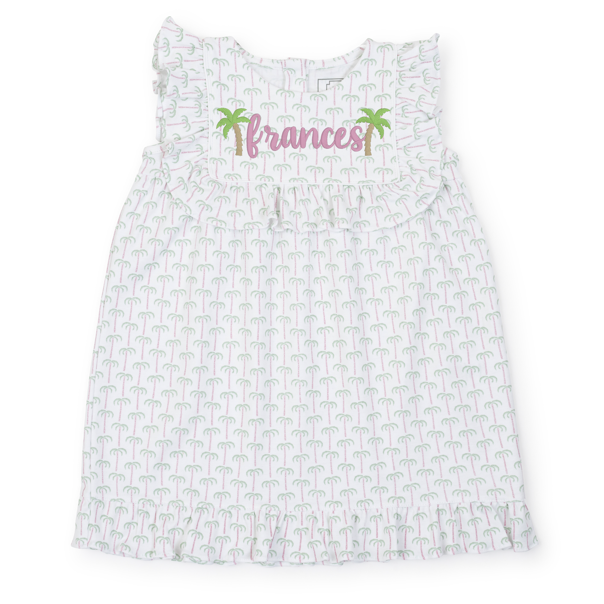 SALE Piper Girls' Pima Cotton Dress - Pacific Palms Pink