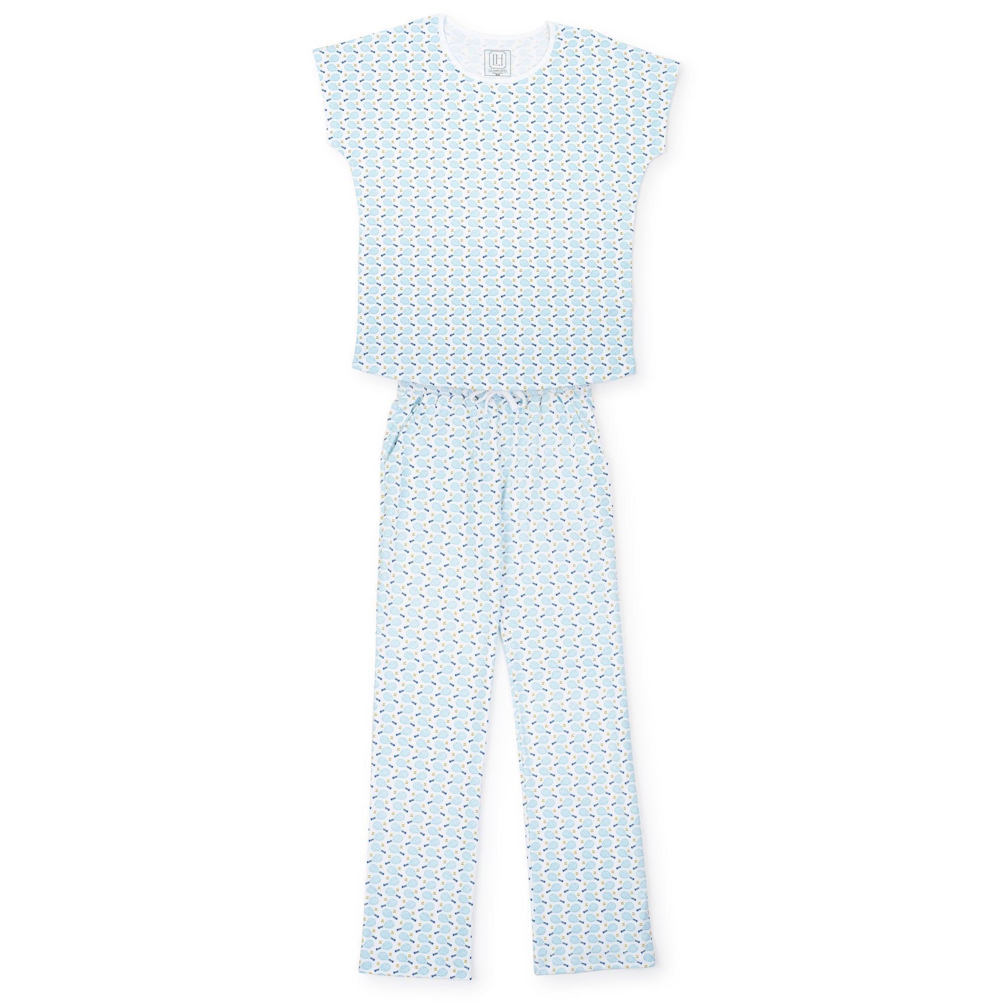 Marcia Women's Pajama Pant Set - Tennis Match Blue