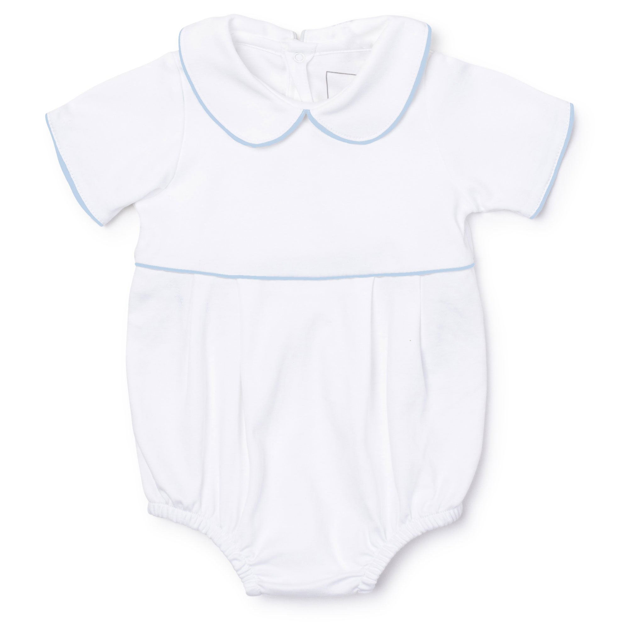 Palmer Boys' Bubble - White w/ Light Blue Piping