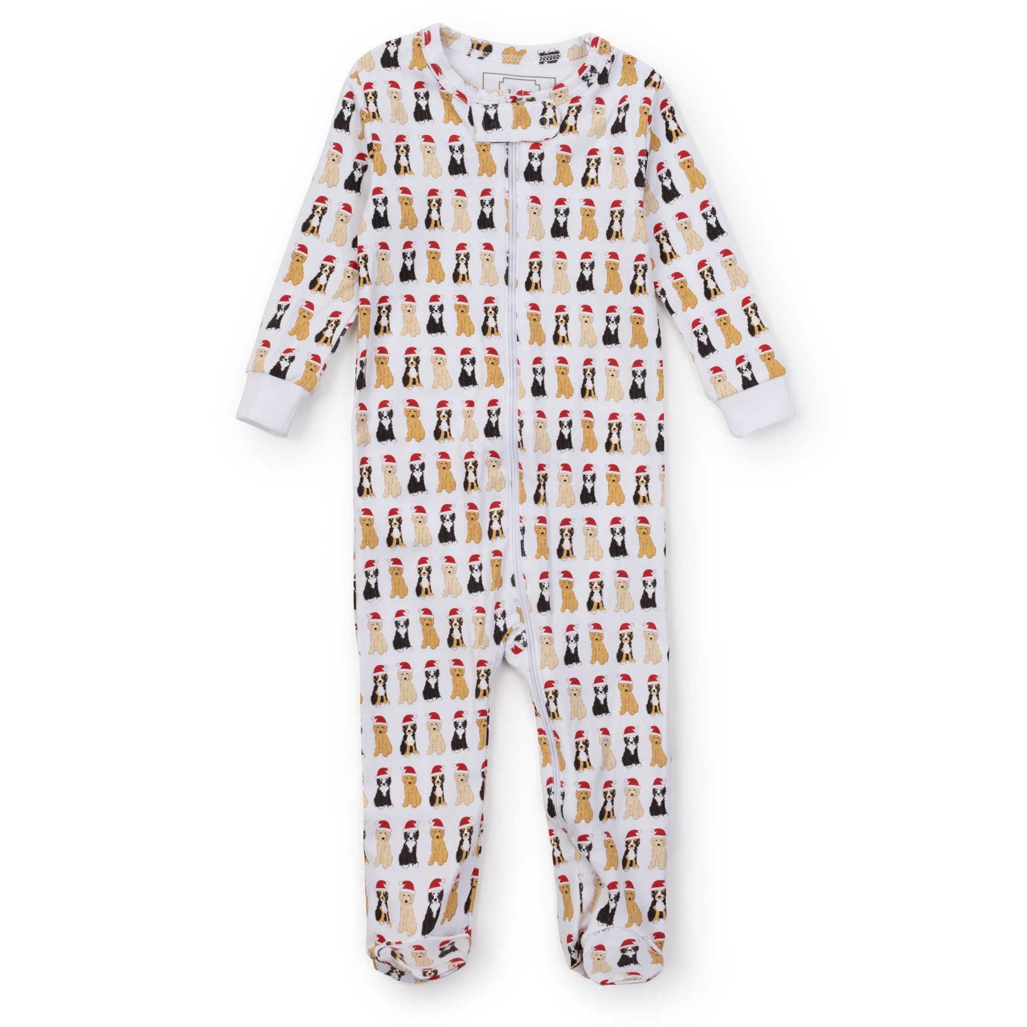 SALE Parker Pima Cotton Zipper Pajama - Christmas Pups