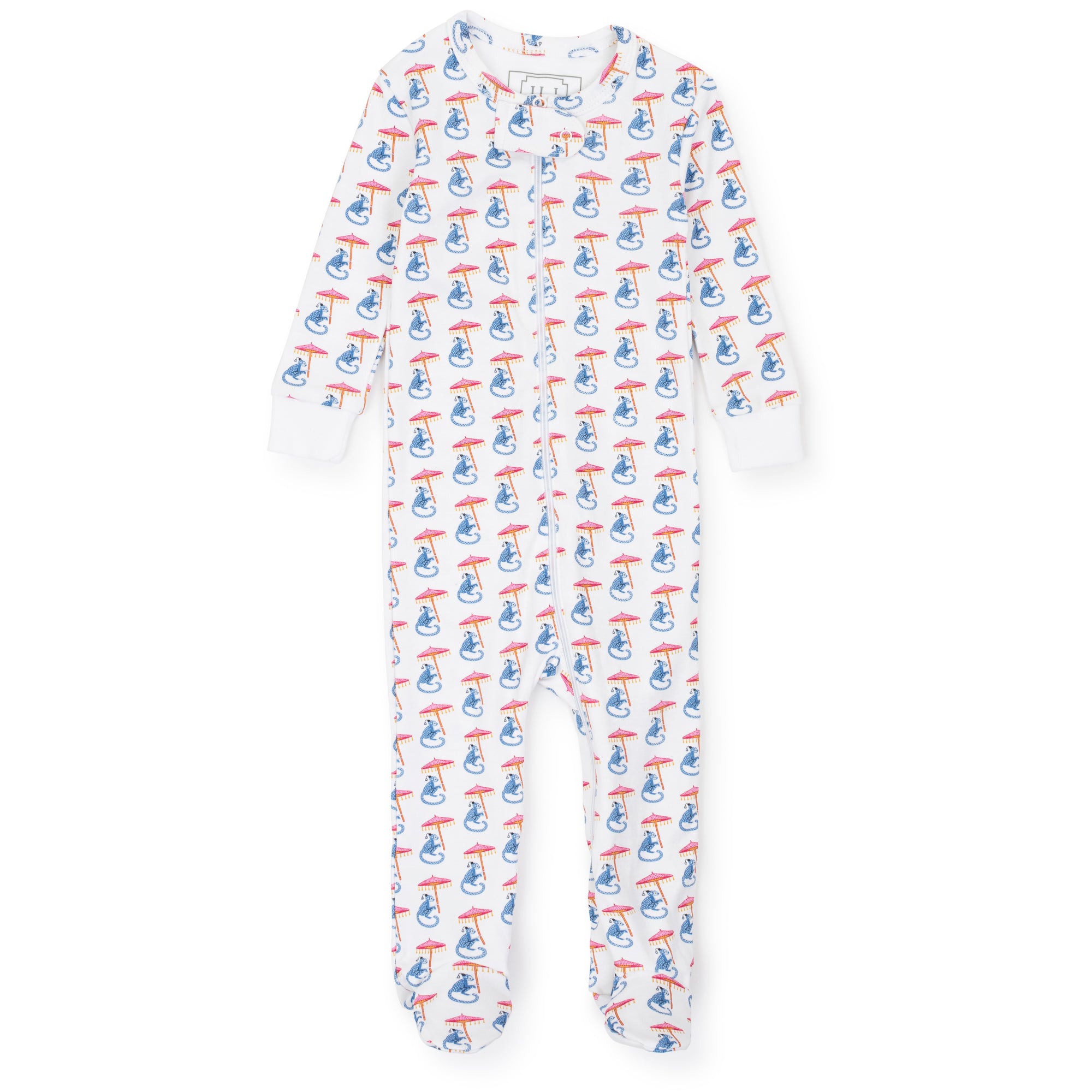 Parker Pima Cotton Zipper Pajama - Majestic Monkey