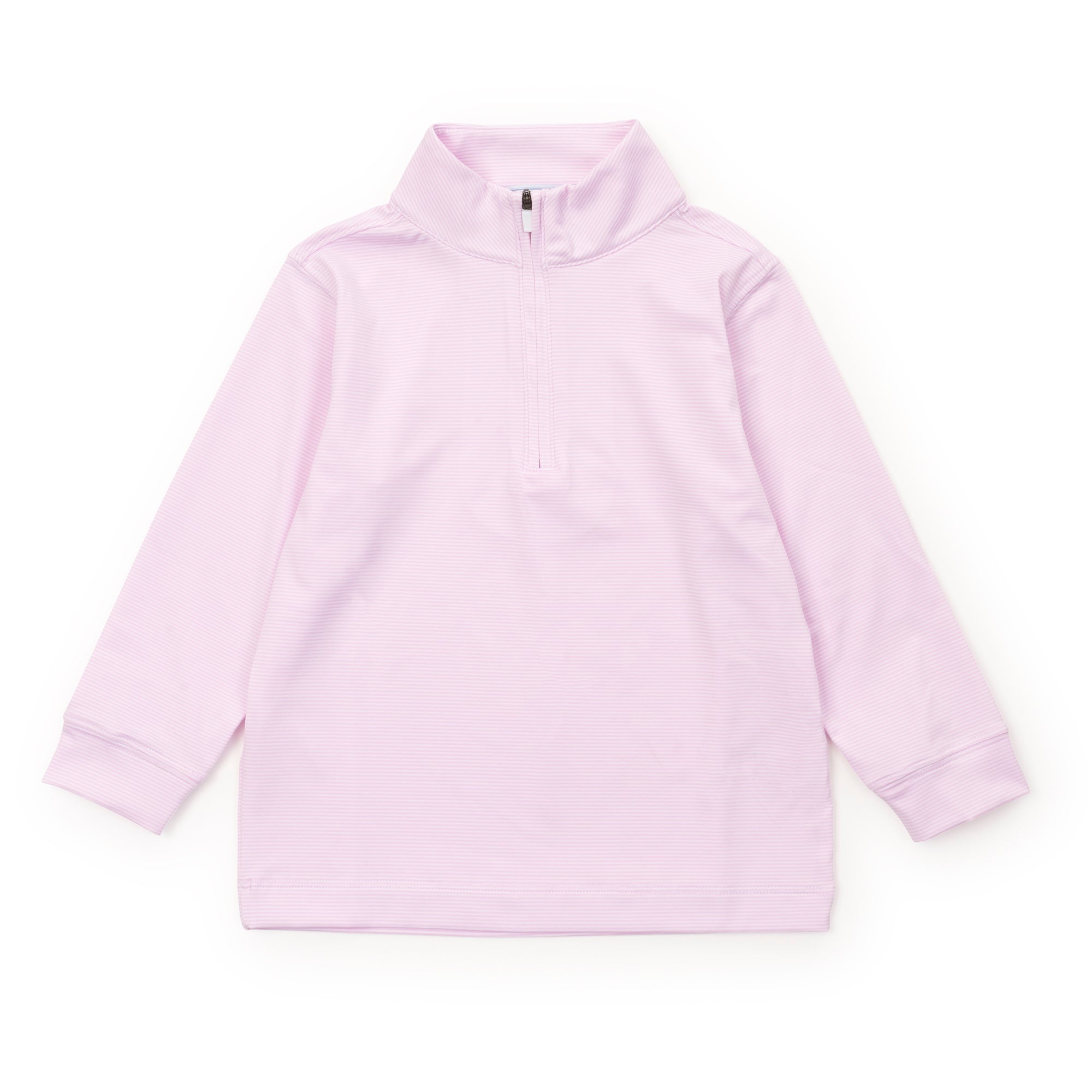 Sam Quarter Zip Pullover by LH Sport - Pink Stripes