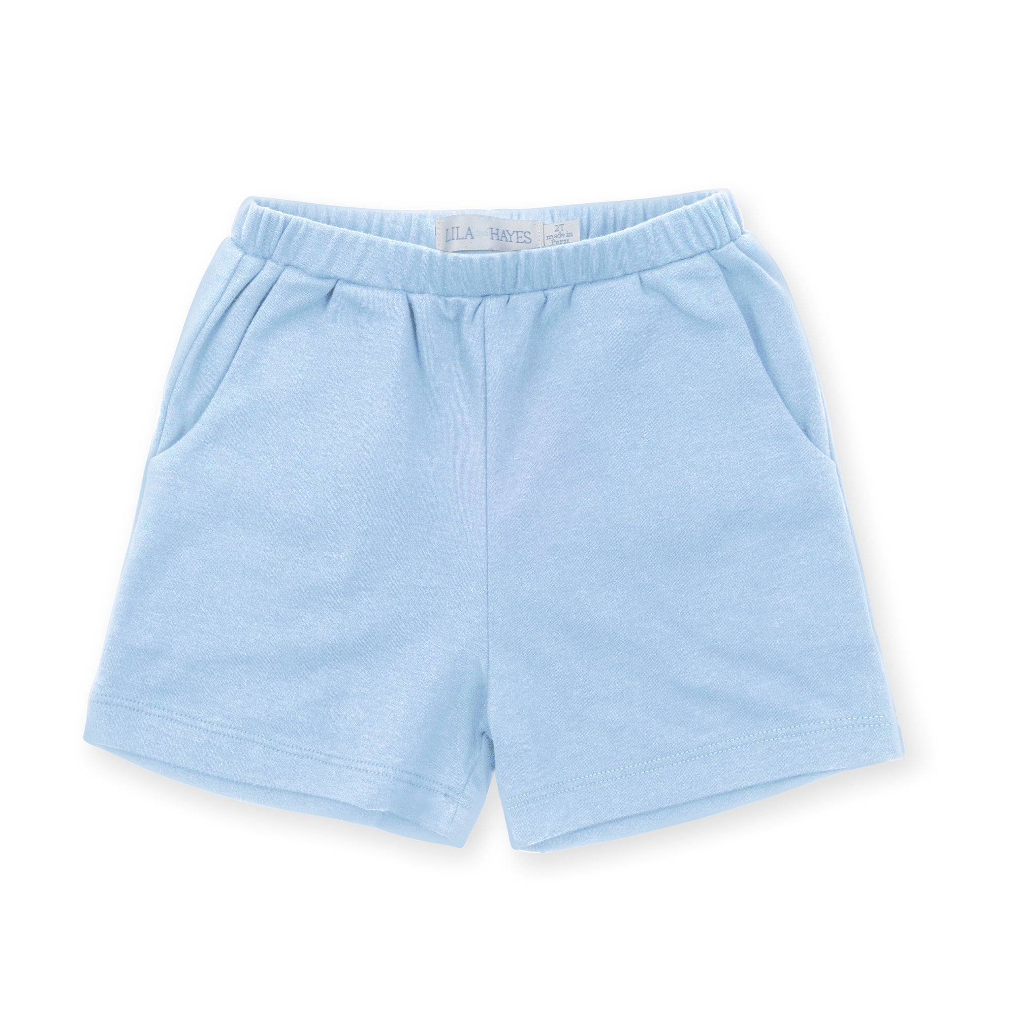 Sawyer Boys' Pima Cotton Play Shorts - Light Blue