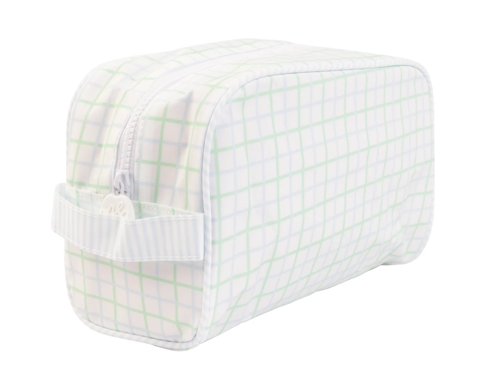 The Dopp Kit Blue Green Windowpane by Apple of My Isla