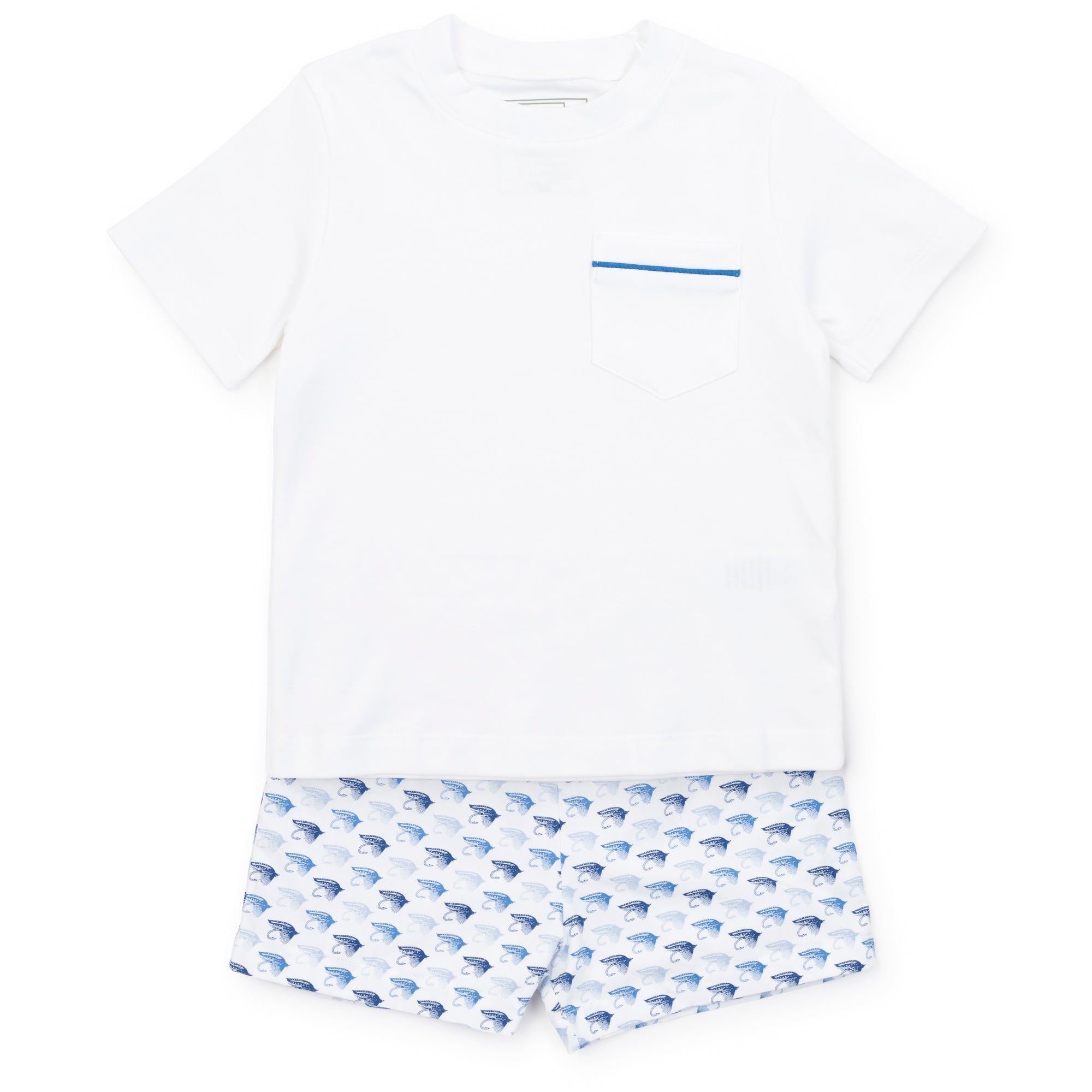 SALE Walker Boys' Pima Cotton Short Set - Fly Fishing