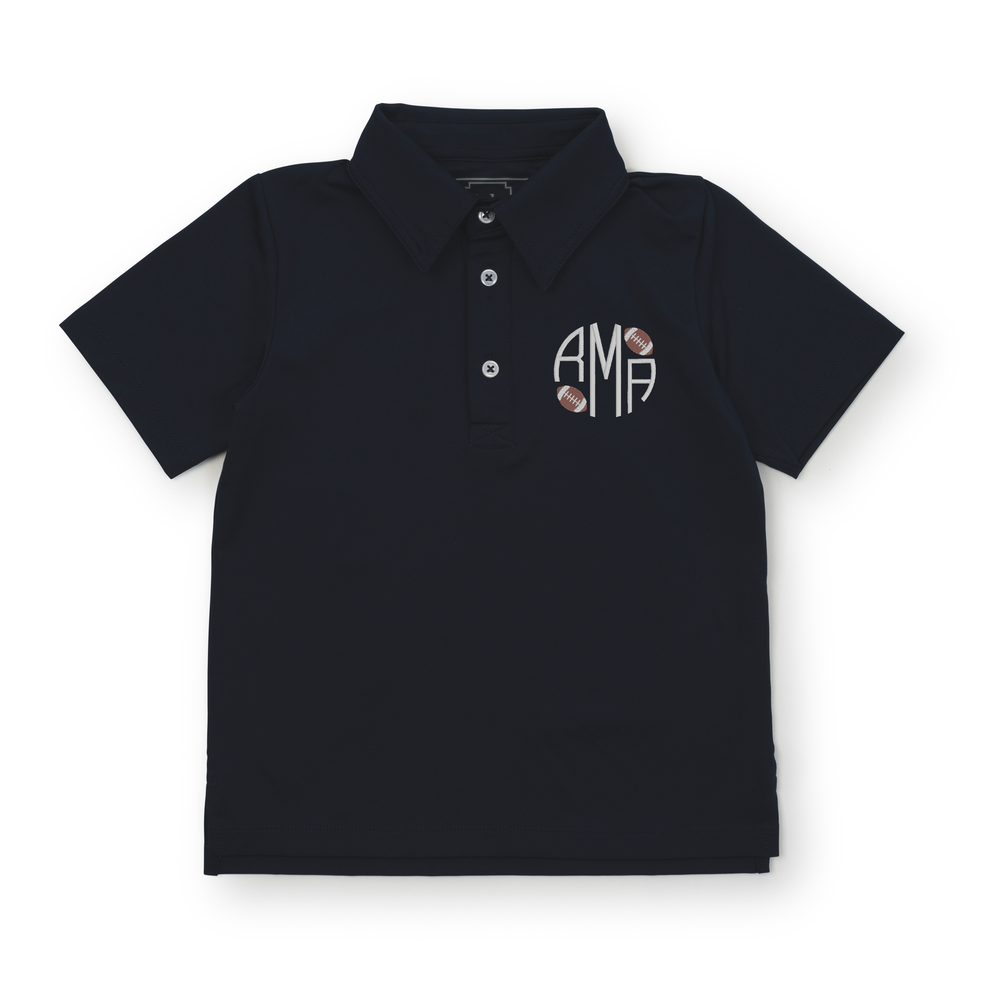 Collegiate Shop: Will Boys' Polo Shirt by LH Sport with Monogram - Navy