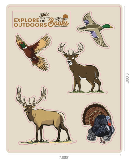 Weatherproof Hunting Sticker Sheet