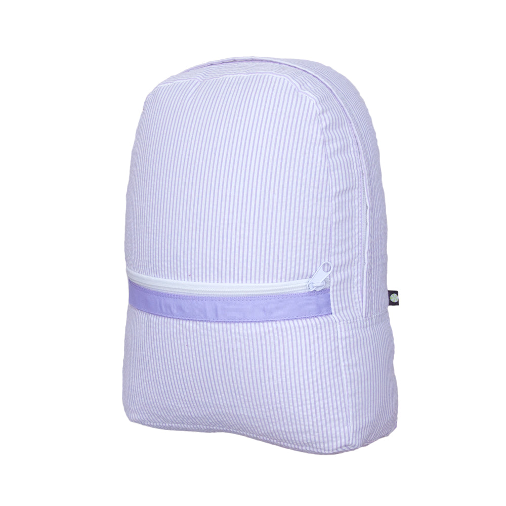 Medium Backpack Lilac Seersucker by Mint Sweet Little Things