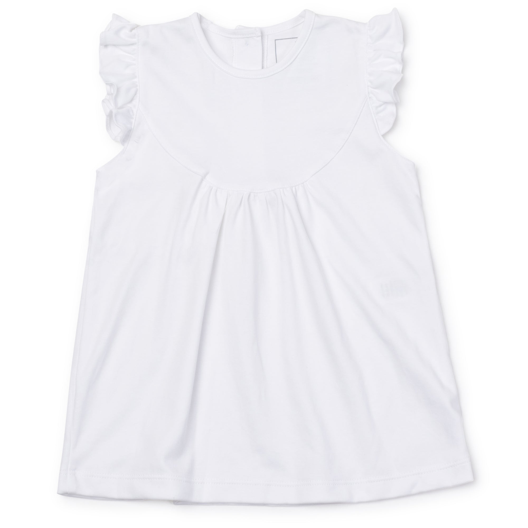 Ella Girls' Pima Cotton Flutter Sleeve Top