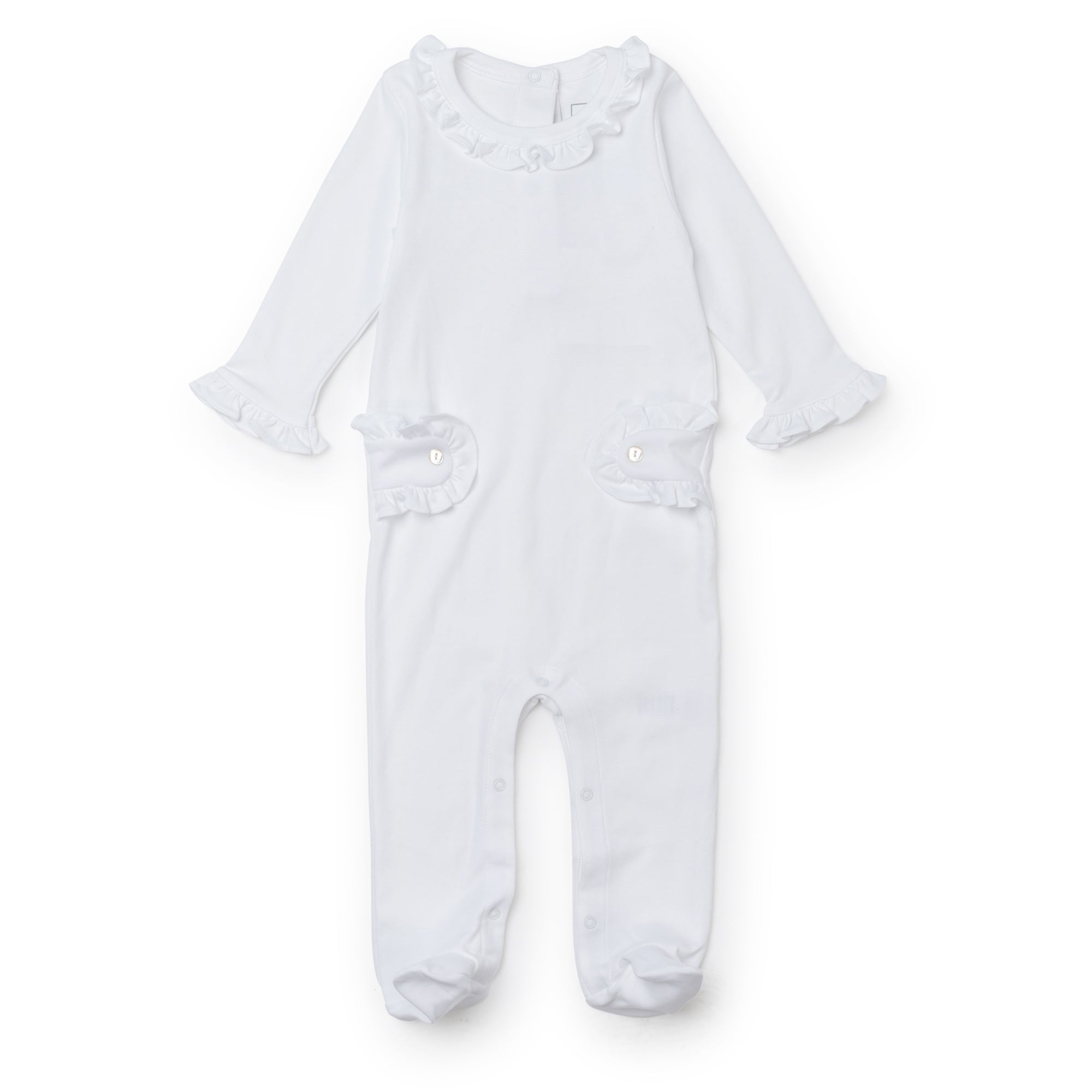 Lucy Romper for Girls - White