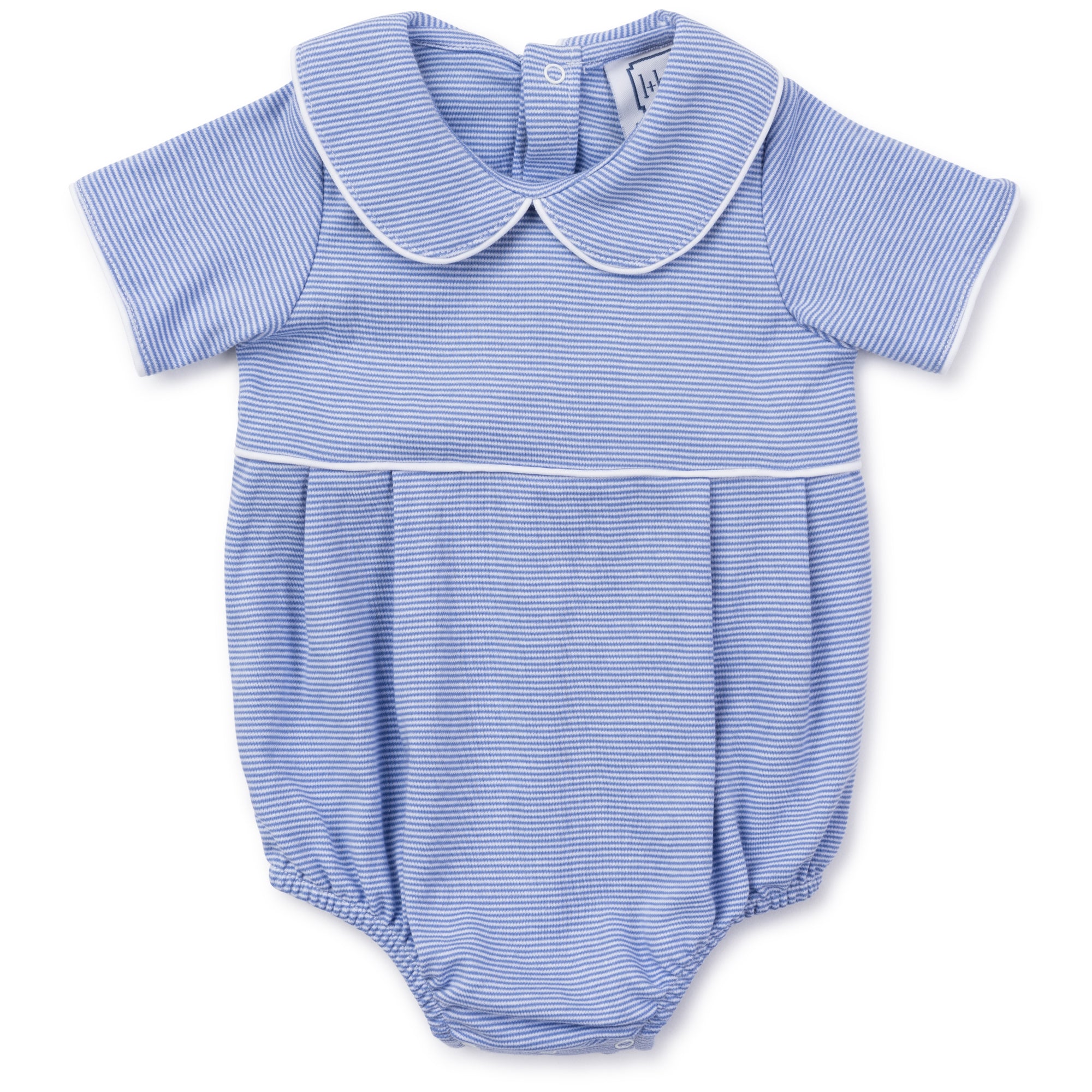 Palmer Boys' Pima Cotton Bubble- Blue Stripes