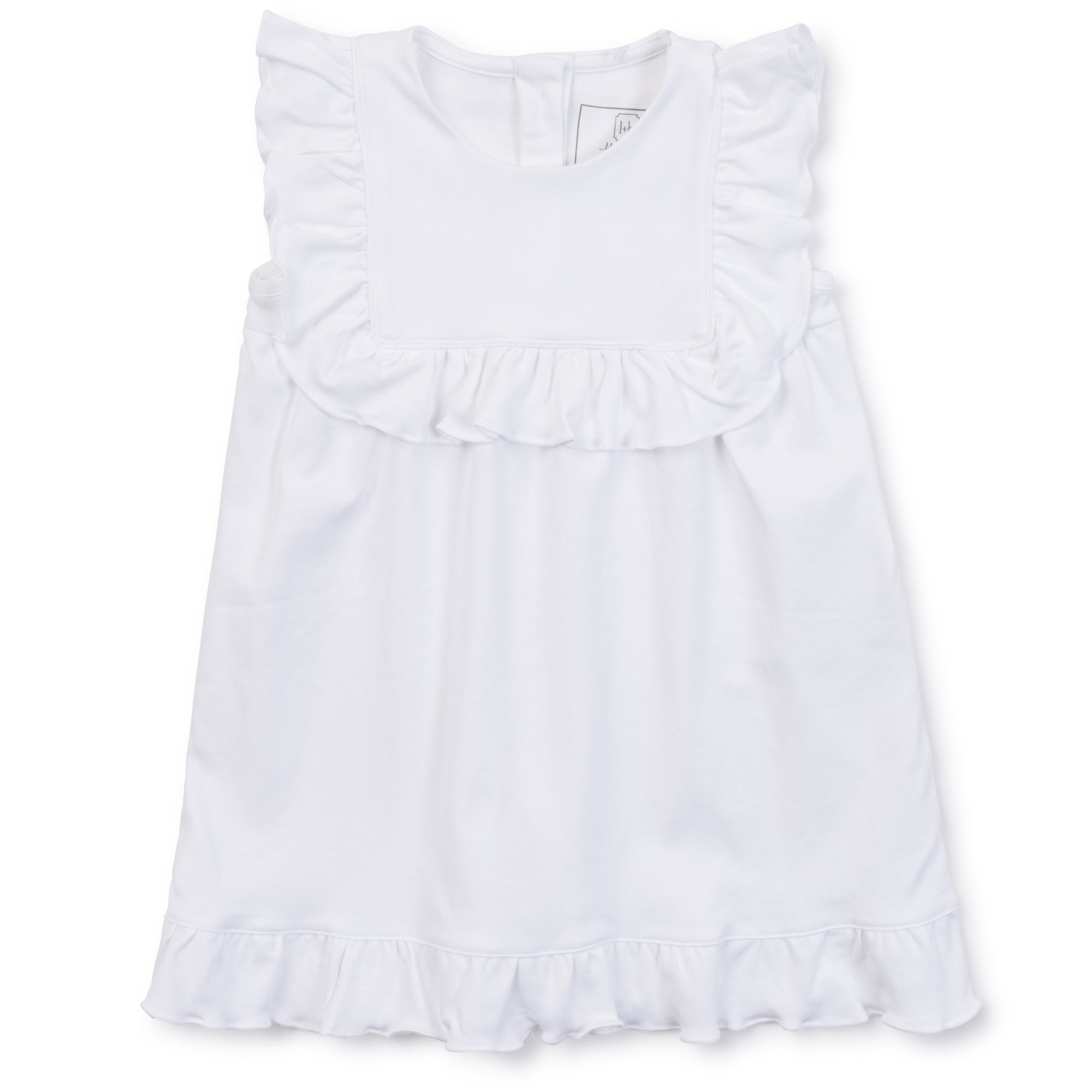 Piper Girls' Pima Cotton Dress - White