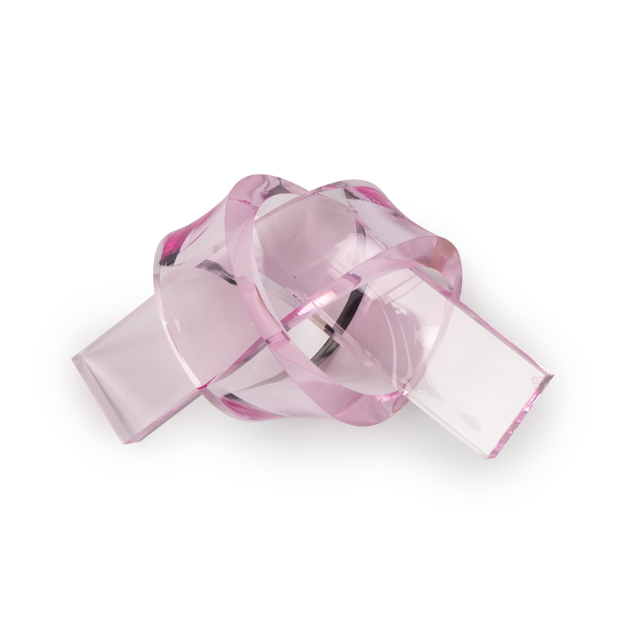 Decorative Acrylic Love Knot - Honolulu Pink